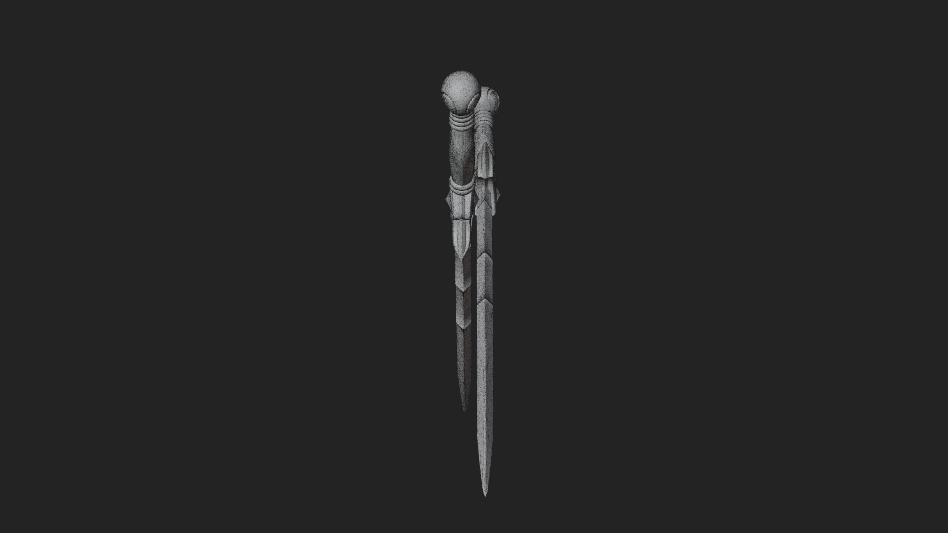Carved Blade Longsword Model Design 5 3D Print Model 3D Model