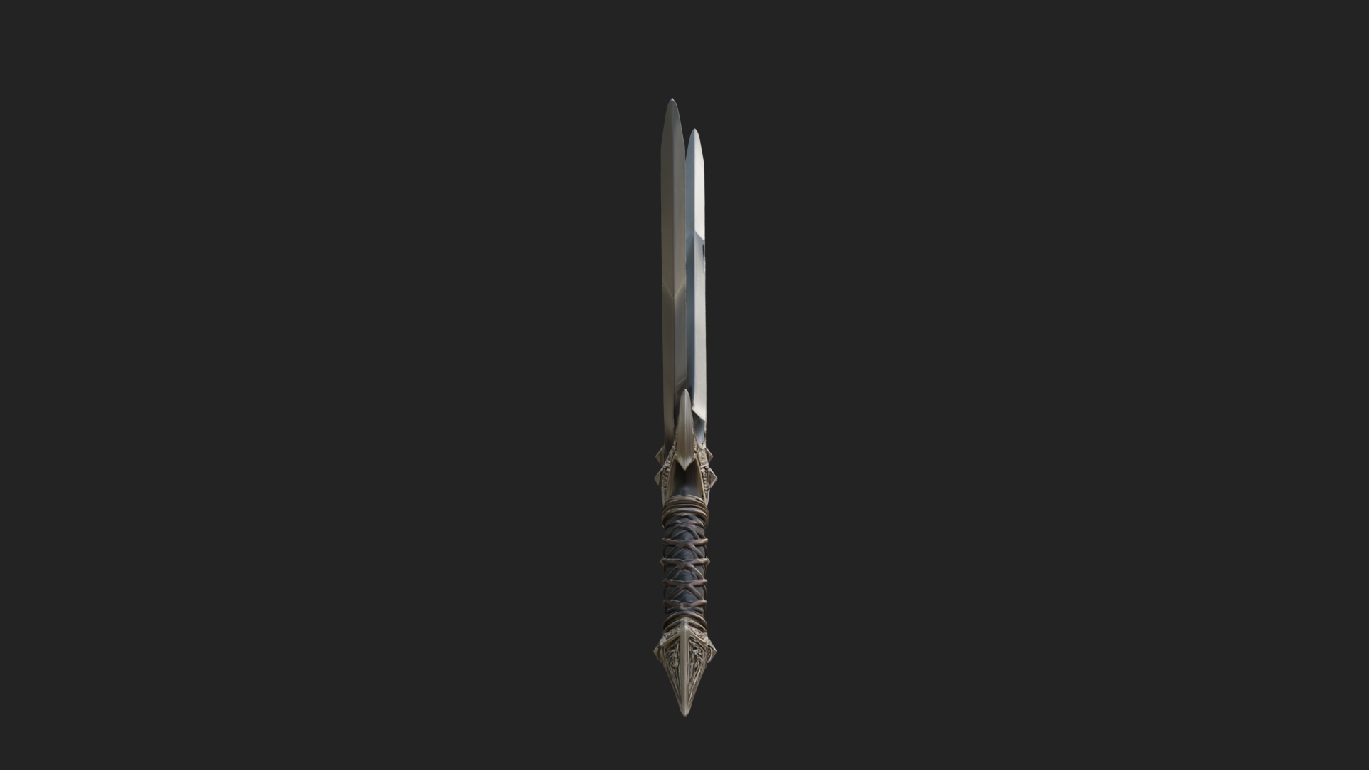 Carved Blade Longsword Model Design 6 3D Print Model 3D Model