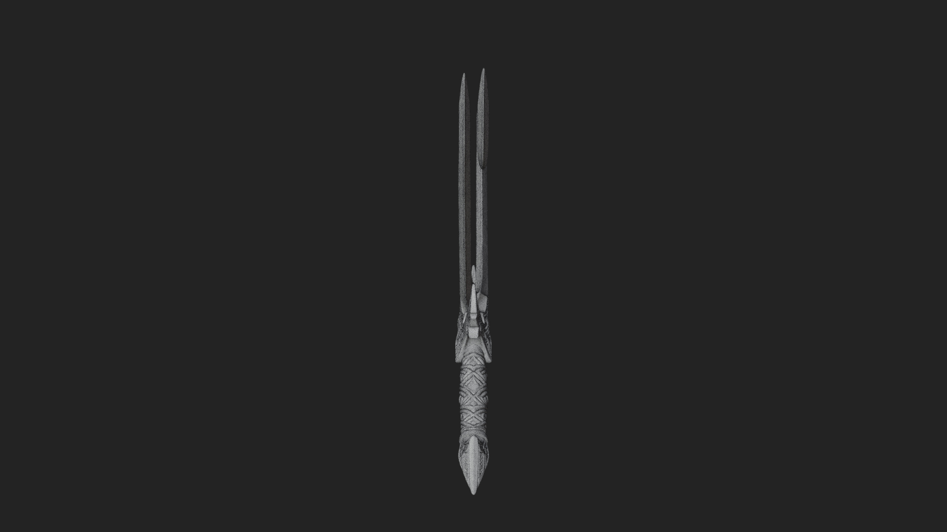 Carved Blade Longsword Model Design 7 3D Print Model 3D Model
