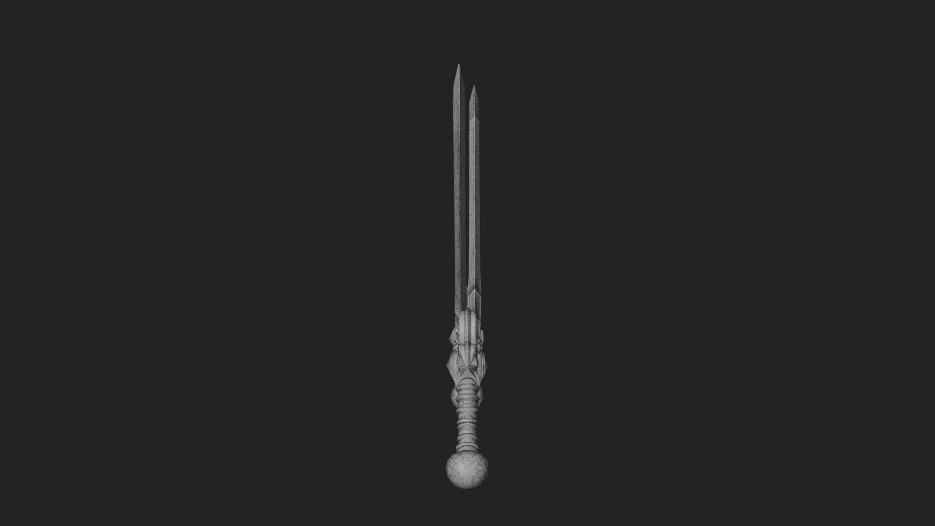 Carved Blade Longsword Model Design 8 3D Print Model 3D Model