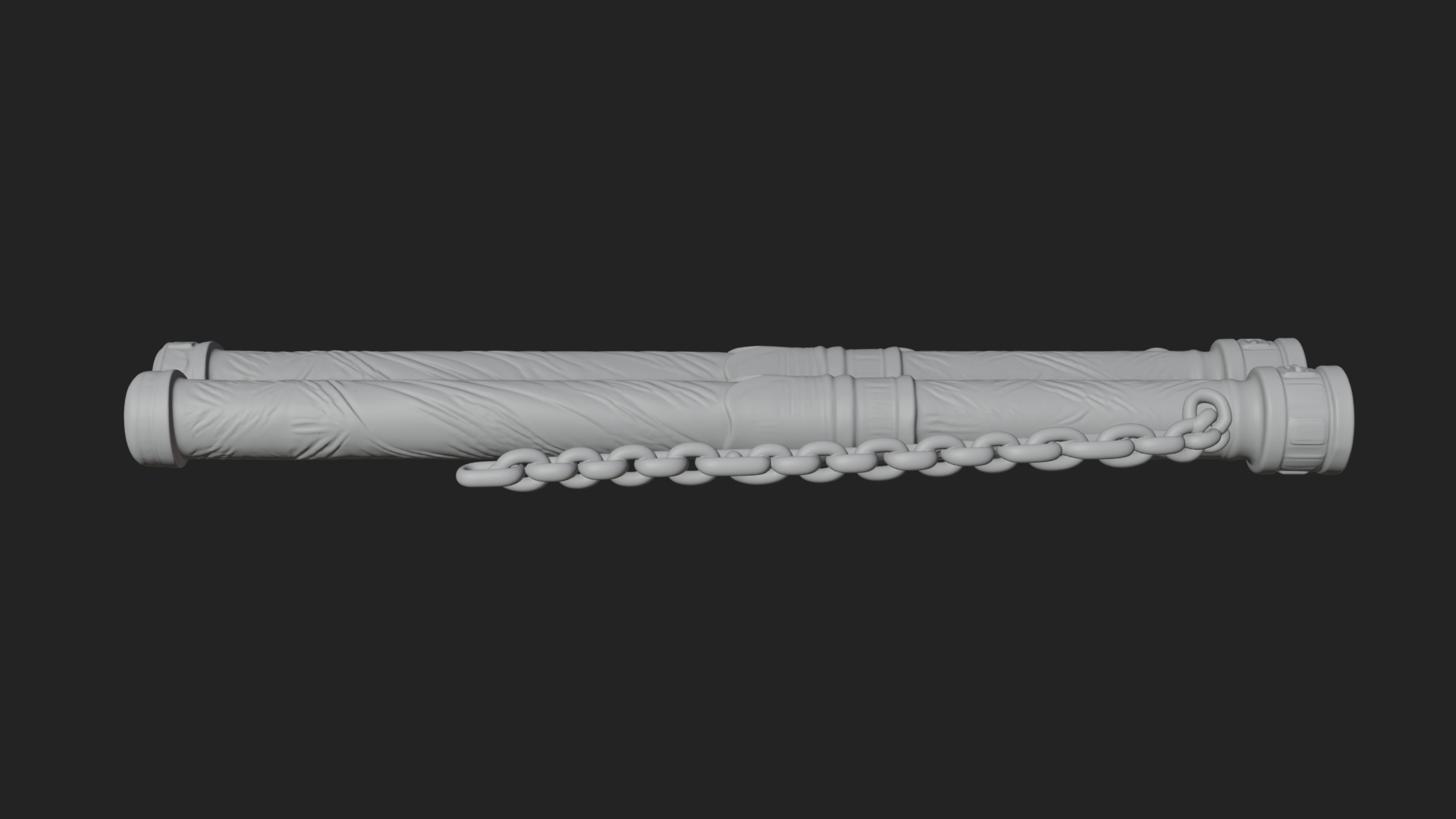 Carved Chain Nunchaku Model Design 1 3D Print Model 3D Model