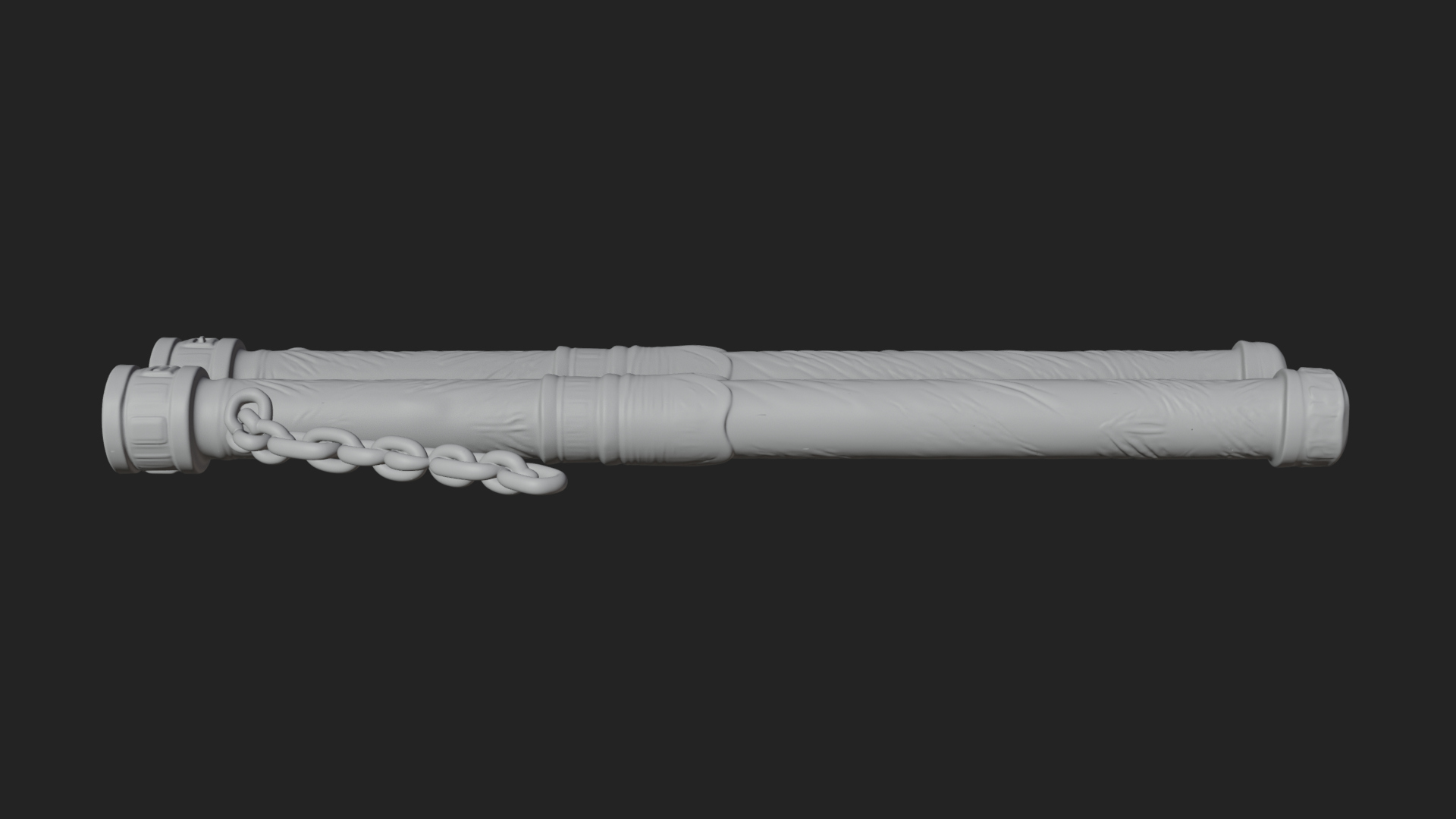 Carved Chain Nunchaku Model Design 1 3D Print Model 3D Model
