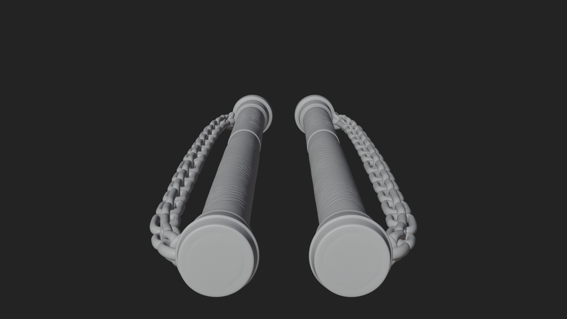 Carved Chain Nunchaku Model Design 2 3D Print Model 3D Model
