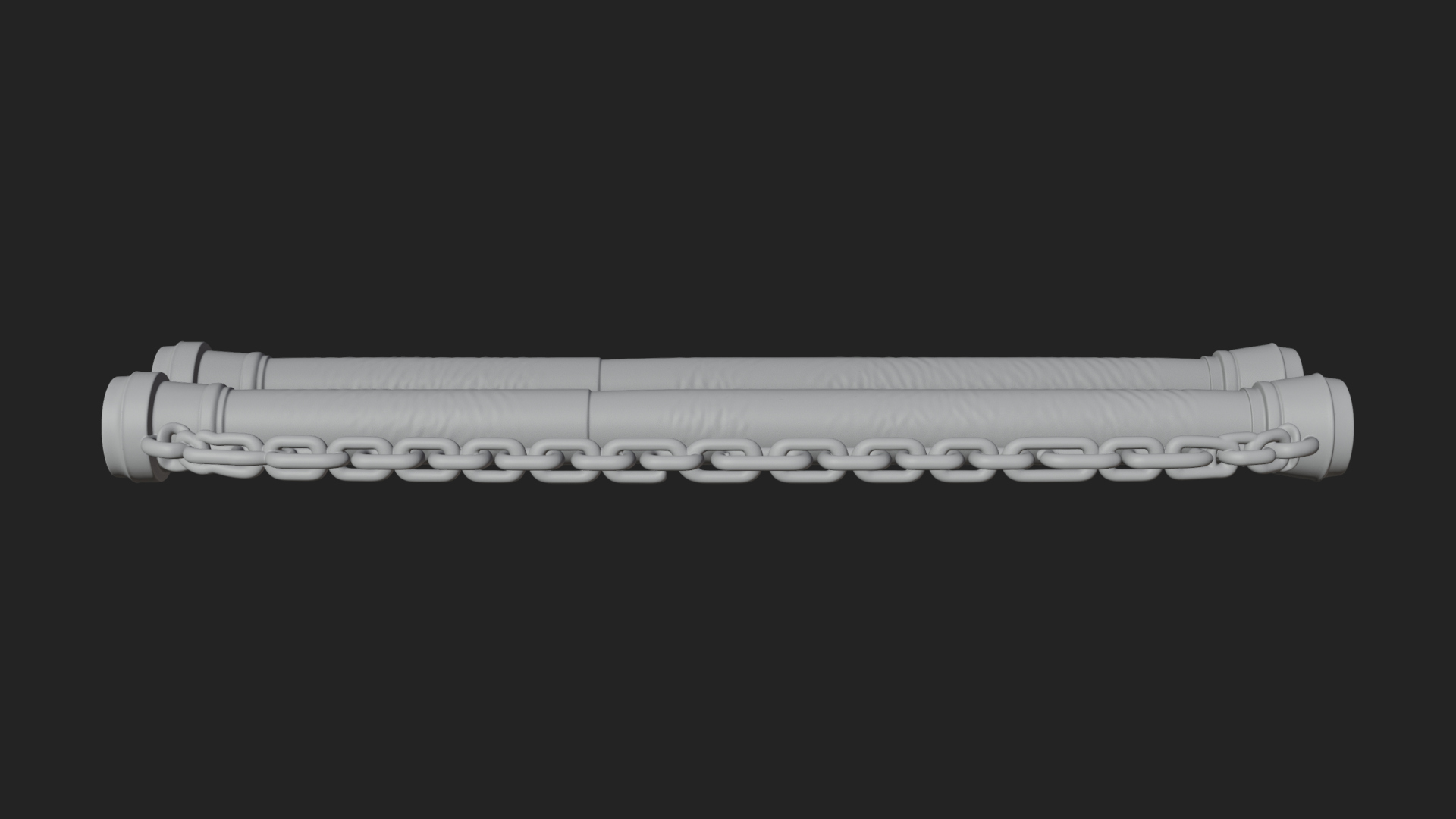 Carved Chain Nunchaku Model Design 2 3D Print Model 3D Model