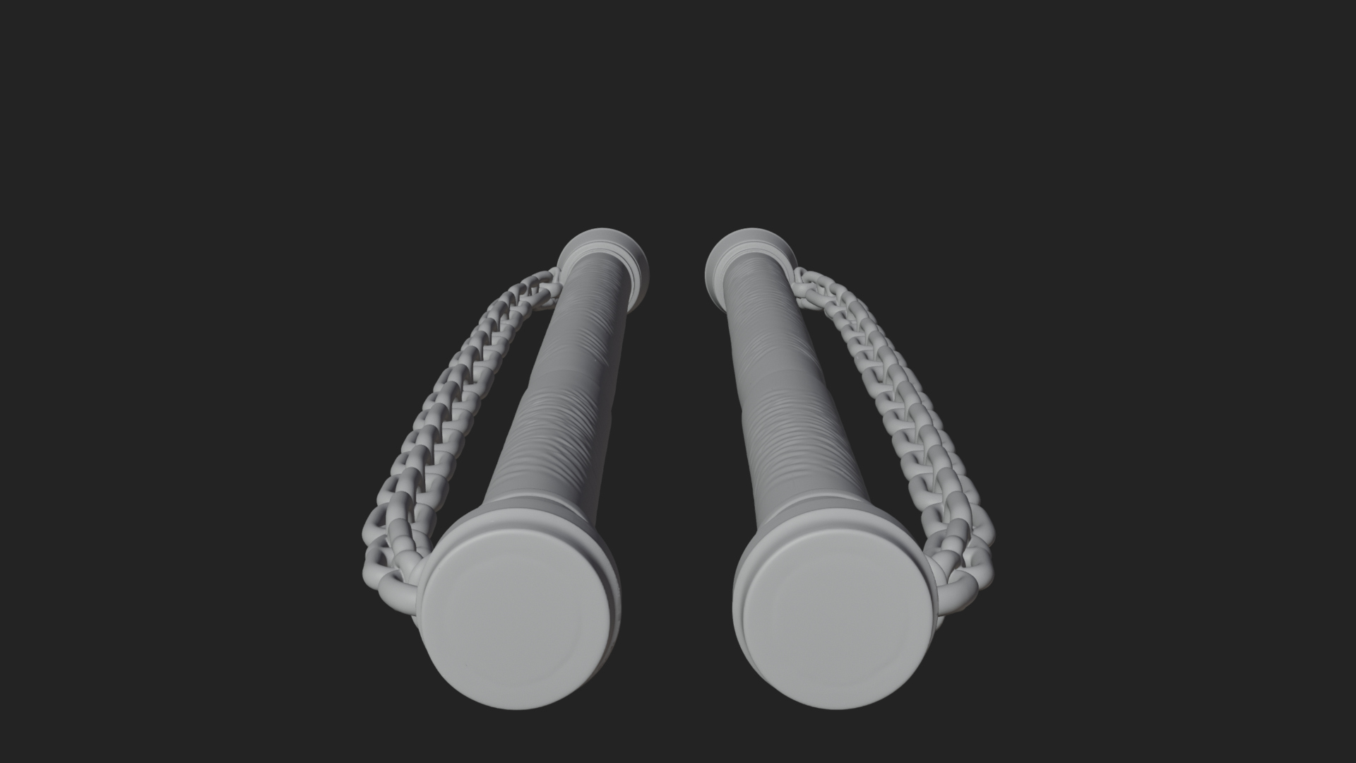 Carved Chain Nunchaku Model Design 2 3D Print Model 3D Model