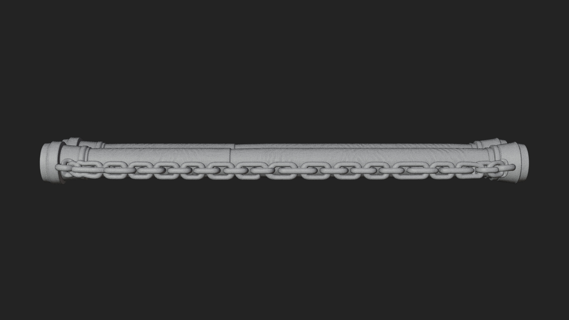 Carved Chain Nunchaku Model Design 2 3D Print Model 3D Model