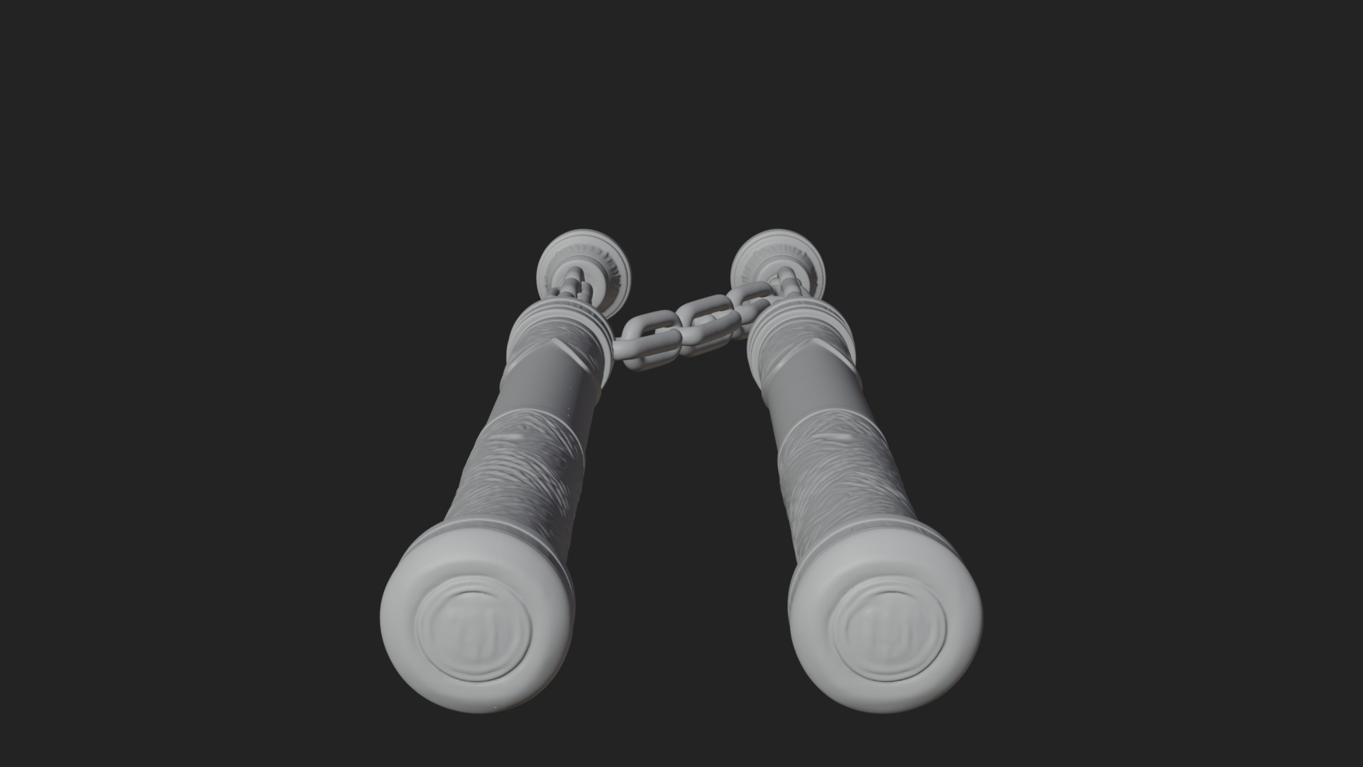 Carved Chain Nunchaku Model Design 3 3D Print Model 3D Model