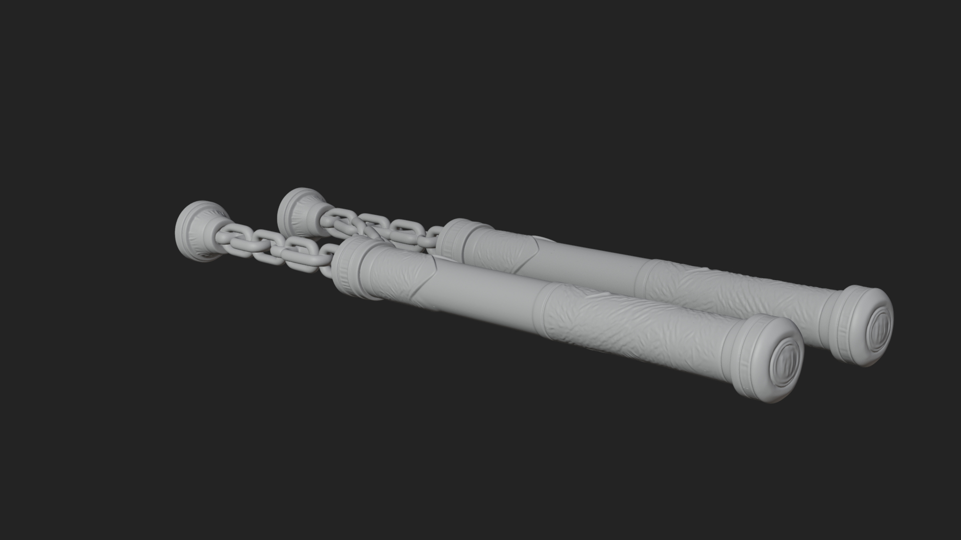 Carved Chain Nunchaku Model Design 3 3D Print Model 3D Model