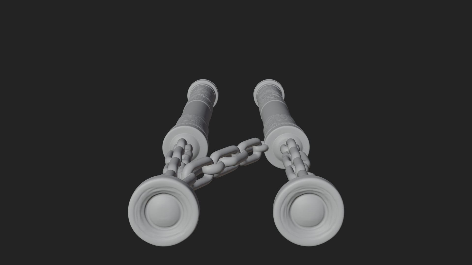 Carved Chain Nunchaku Model Design 3 3D Print Model 3D Model