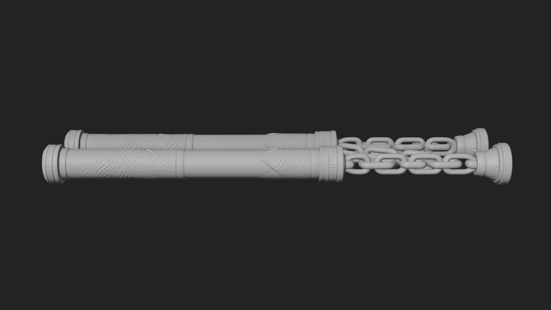 Carved Chain Nunchaku Model Design 3 3D Print Model 3D Model