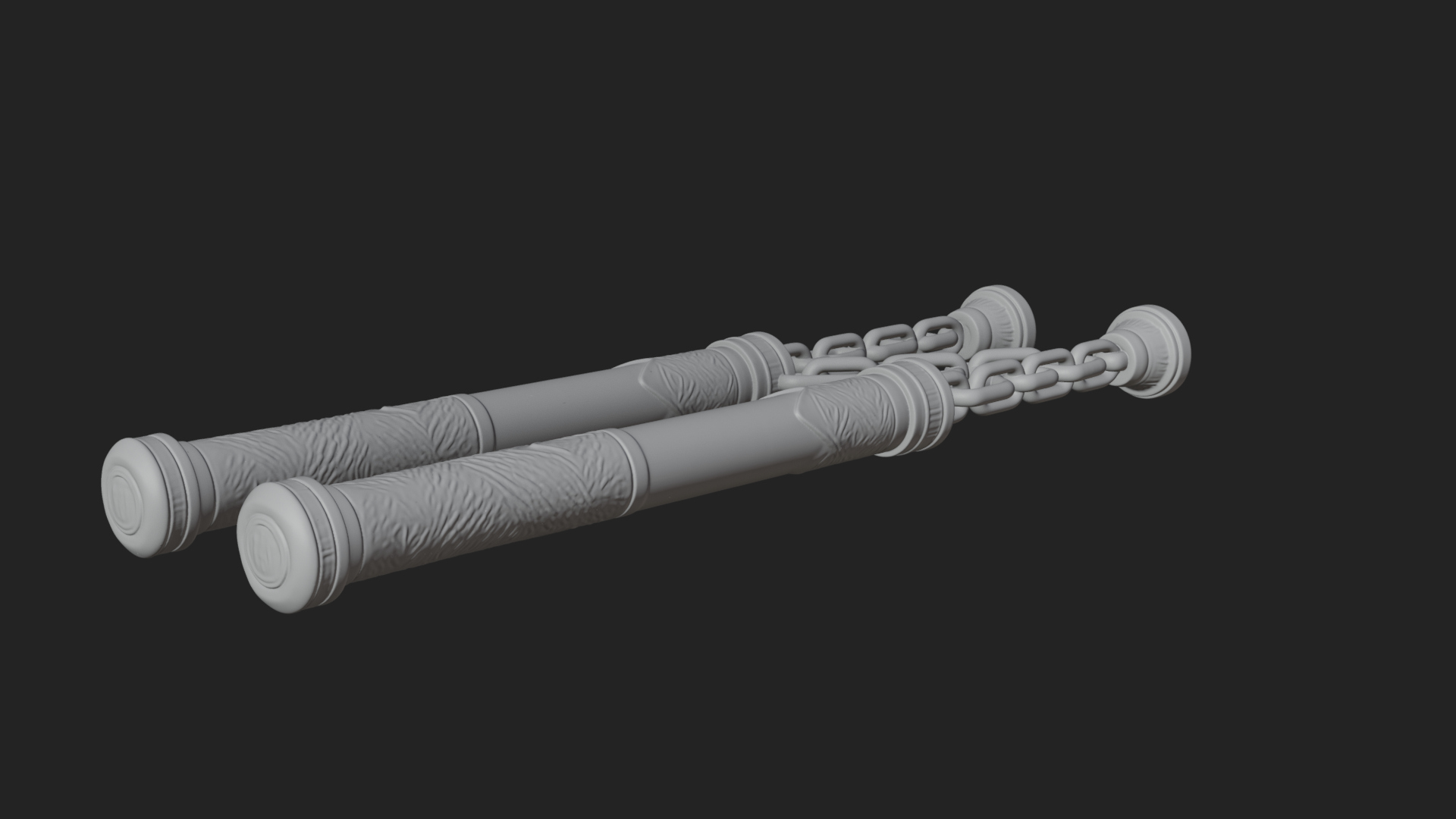 Carved Chain Nunchaku Model Design 3 3D Print Model 3D Model