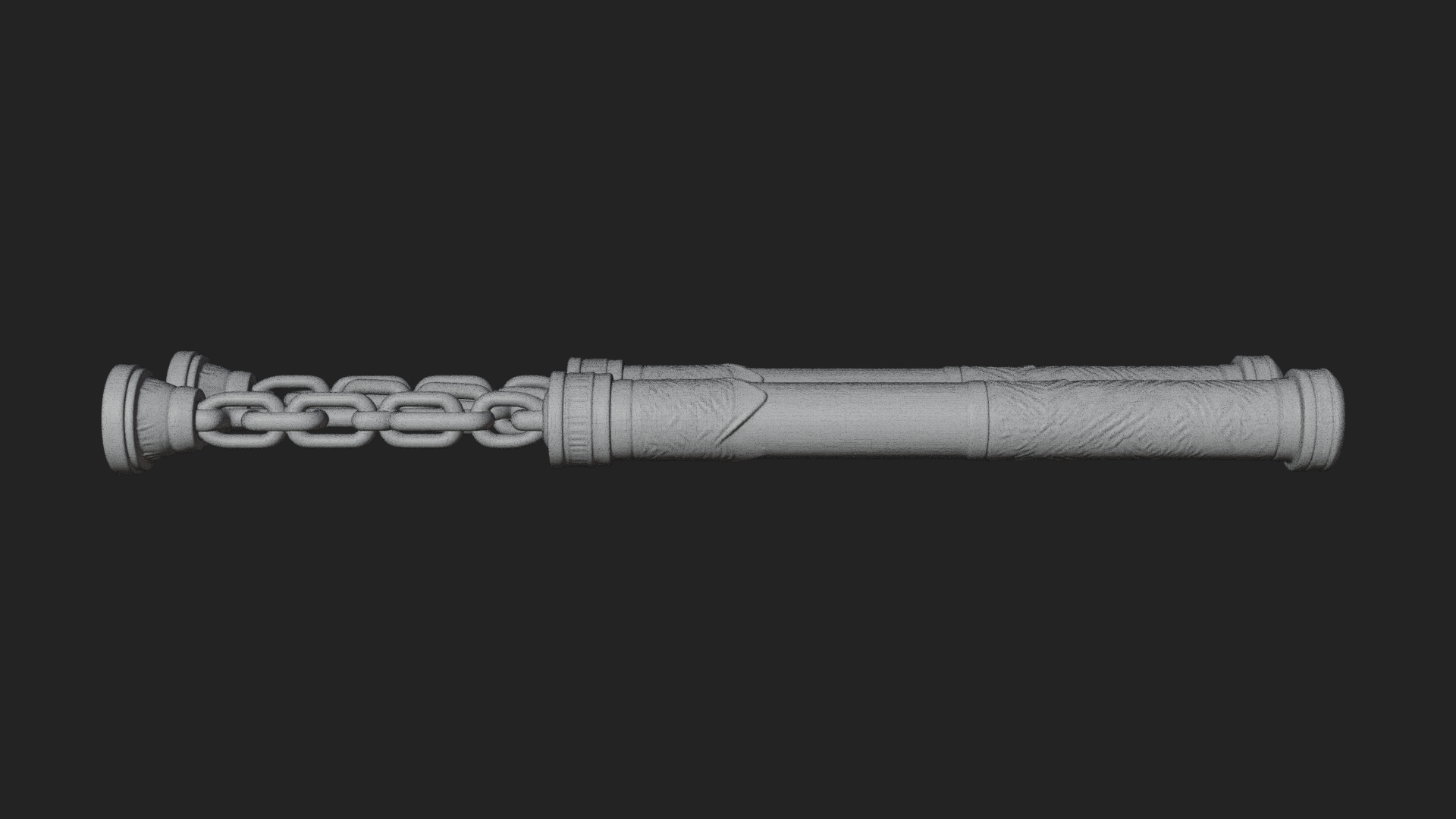 Carved Chain Nunchaku Model Design 3 3D Print Model 3D Model