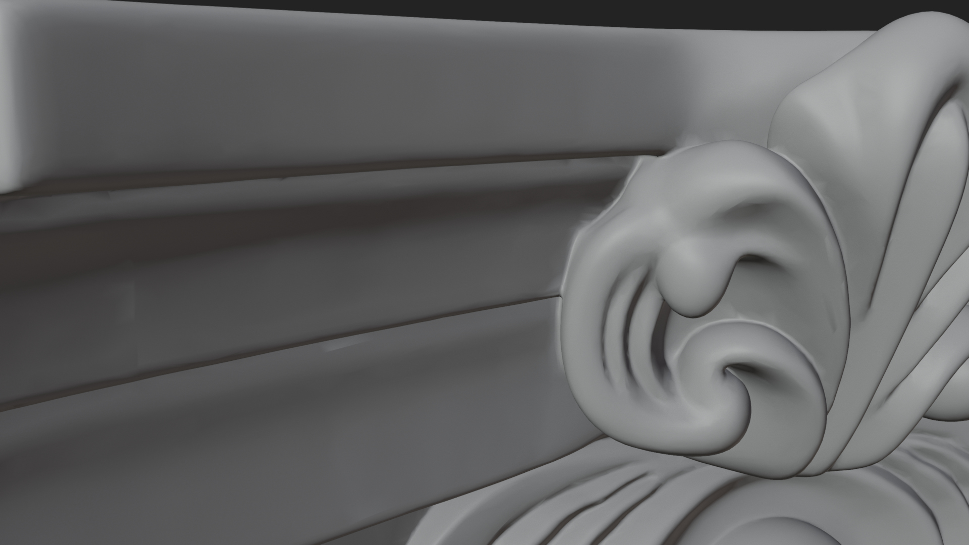 Carved Column Capital Design 23 3D Print Model 3D Model