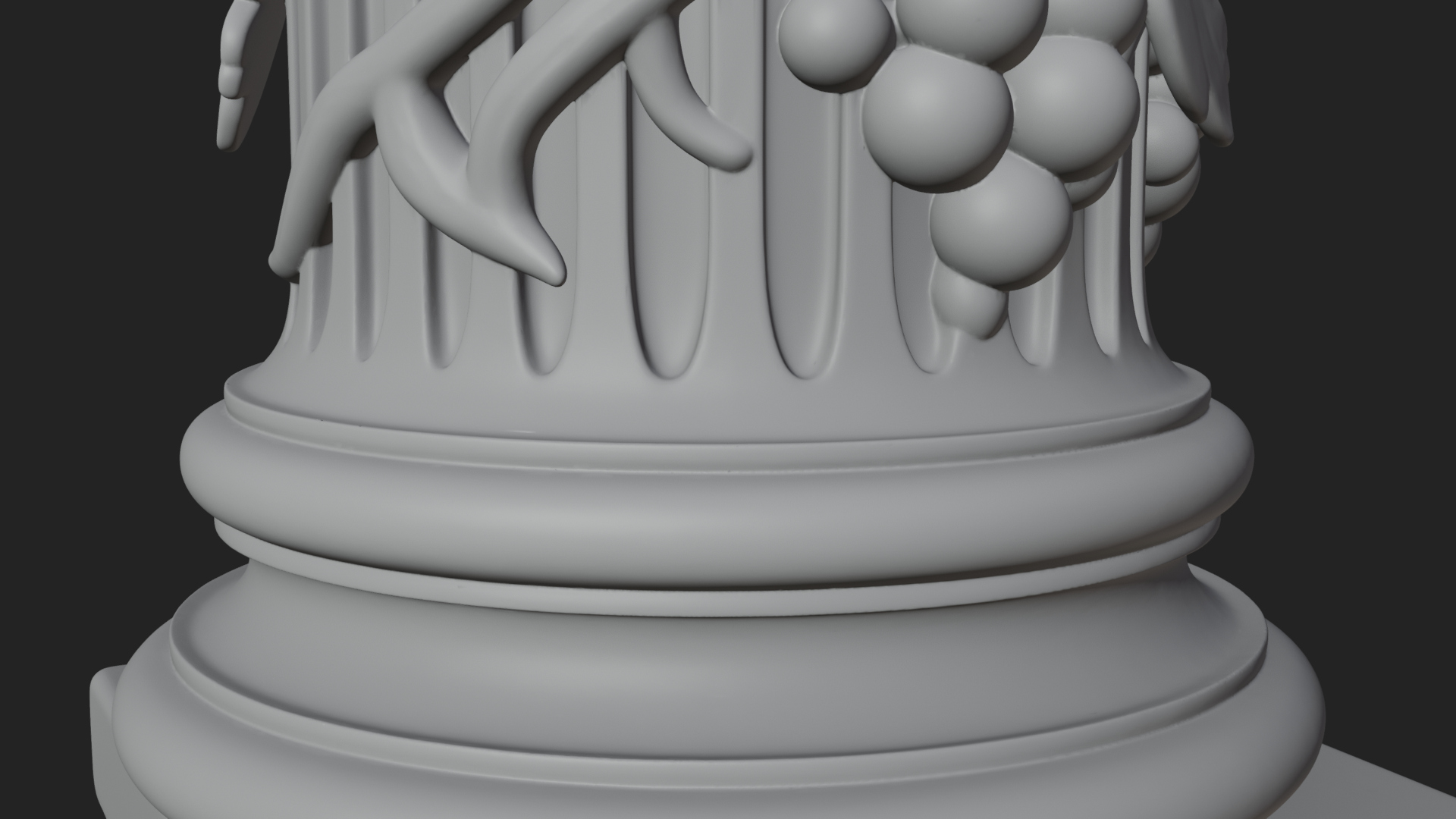 Carved Column Capital Design 26 3D Print Model 3D Model