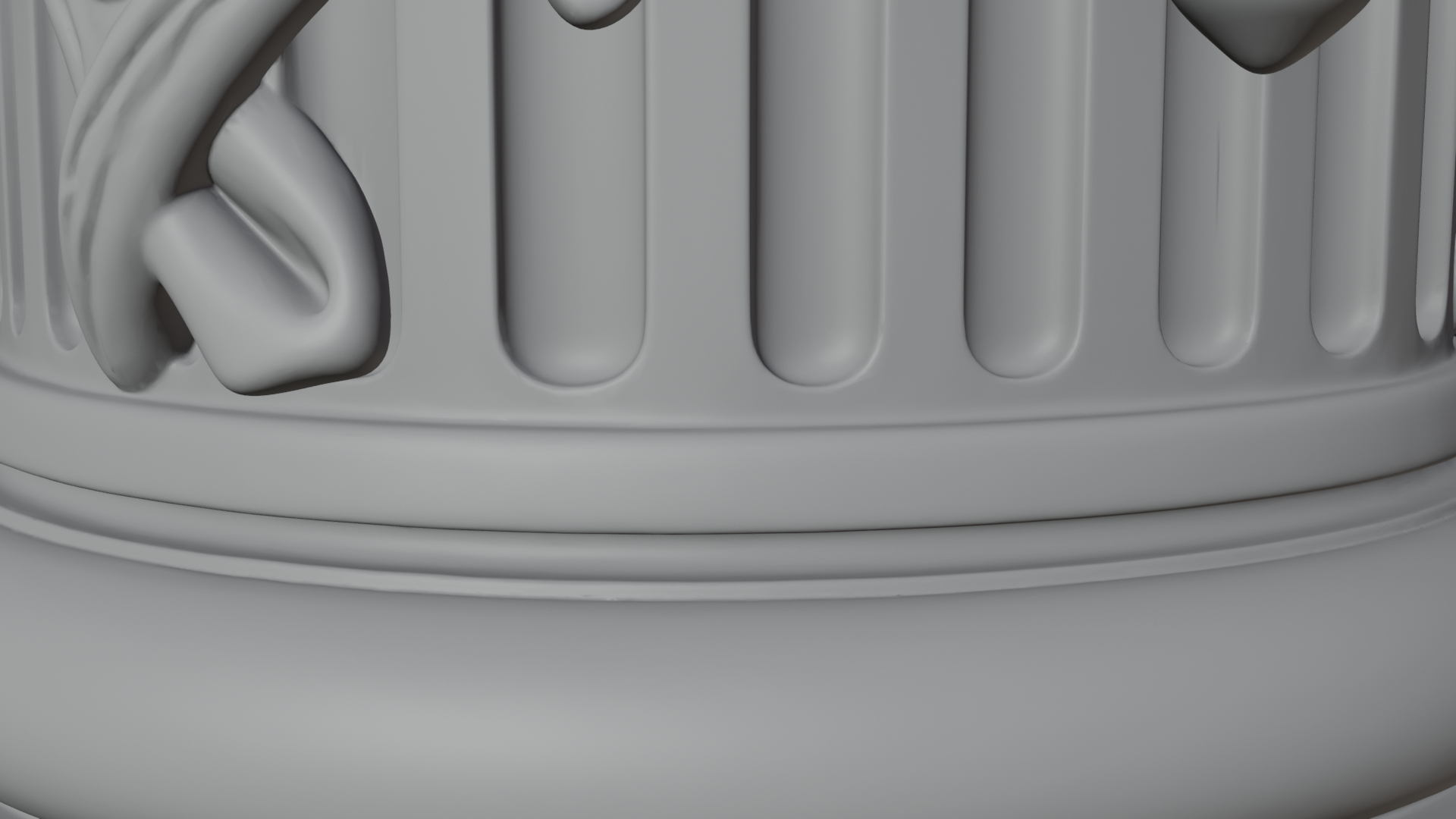 Carved Column Capital Design 27 3D Print Model 3D Model