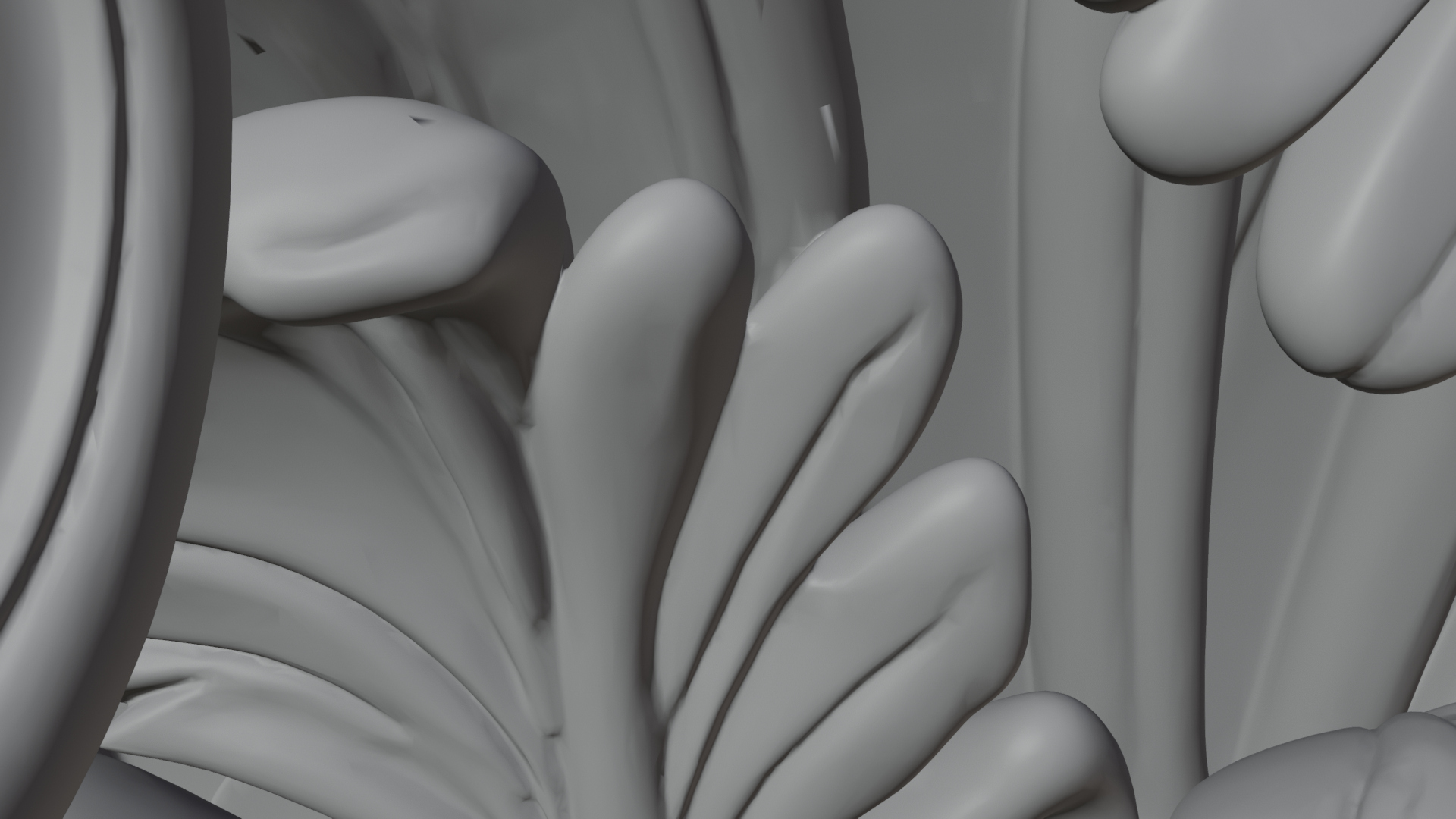 Carved Column Capital Design 28 3D Print Model 3D Model