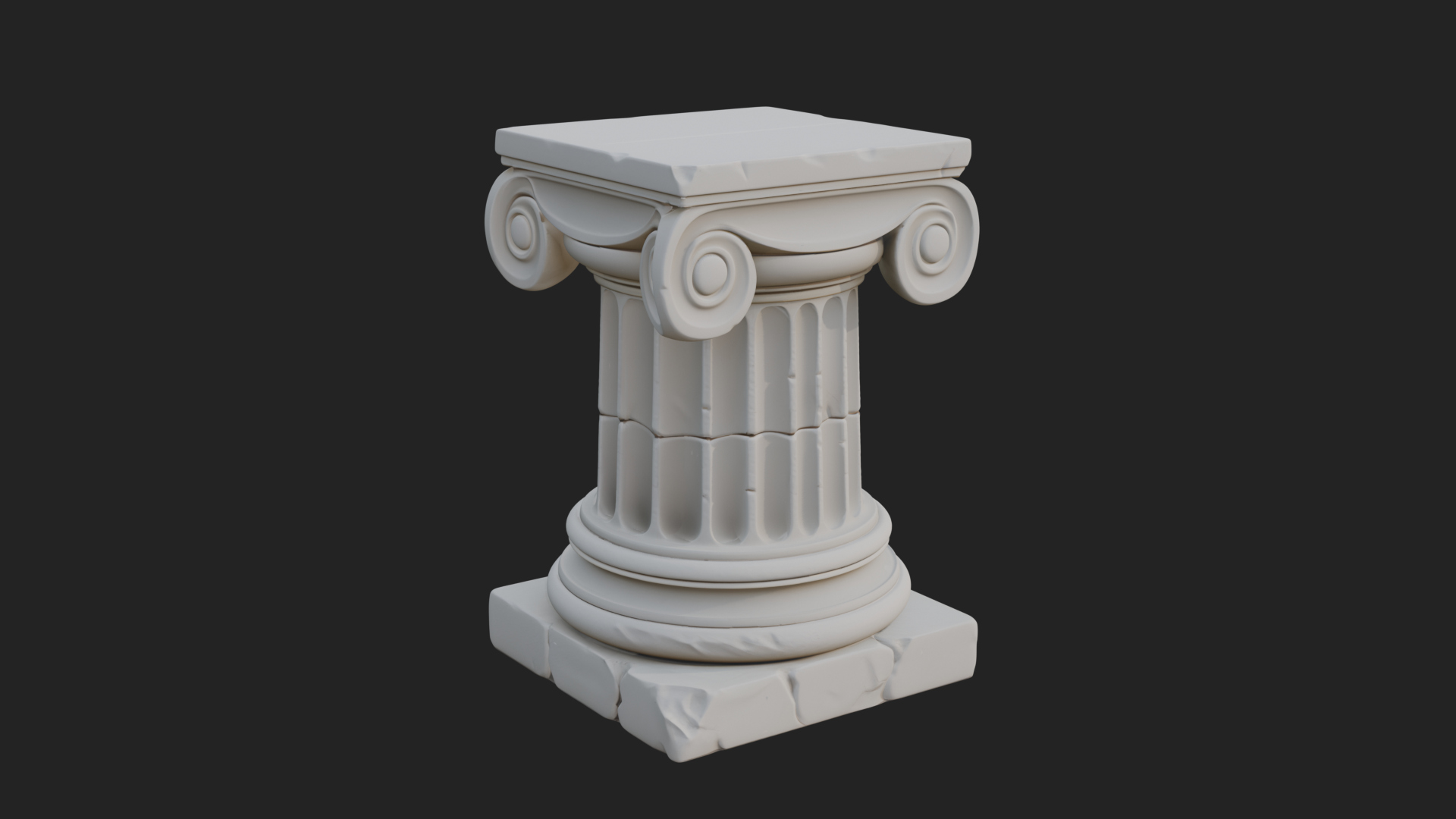 Carved Column Capital Design 29 3D Print Model 3D Model