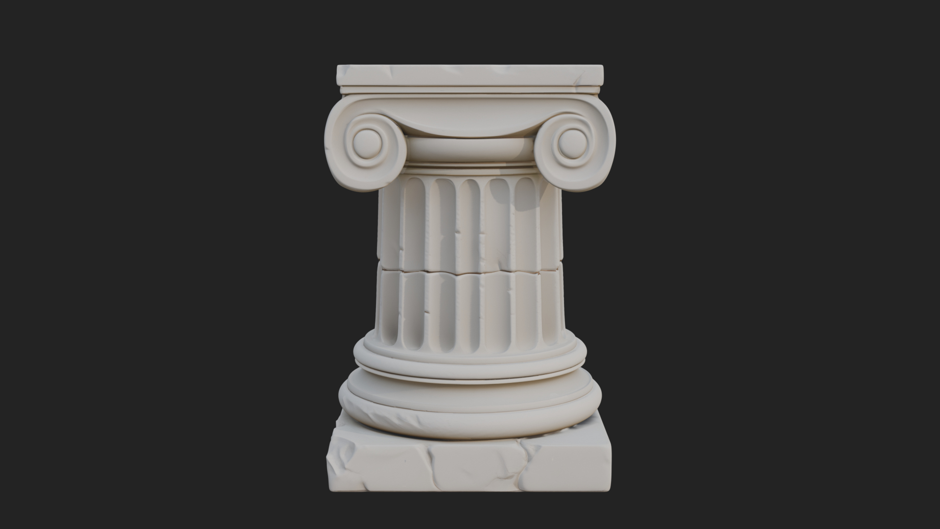 Carved Column Capital Design 29 3D Print Model 3D Model