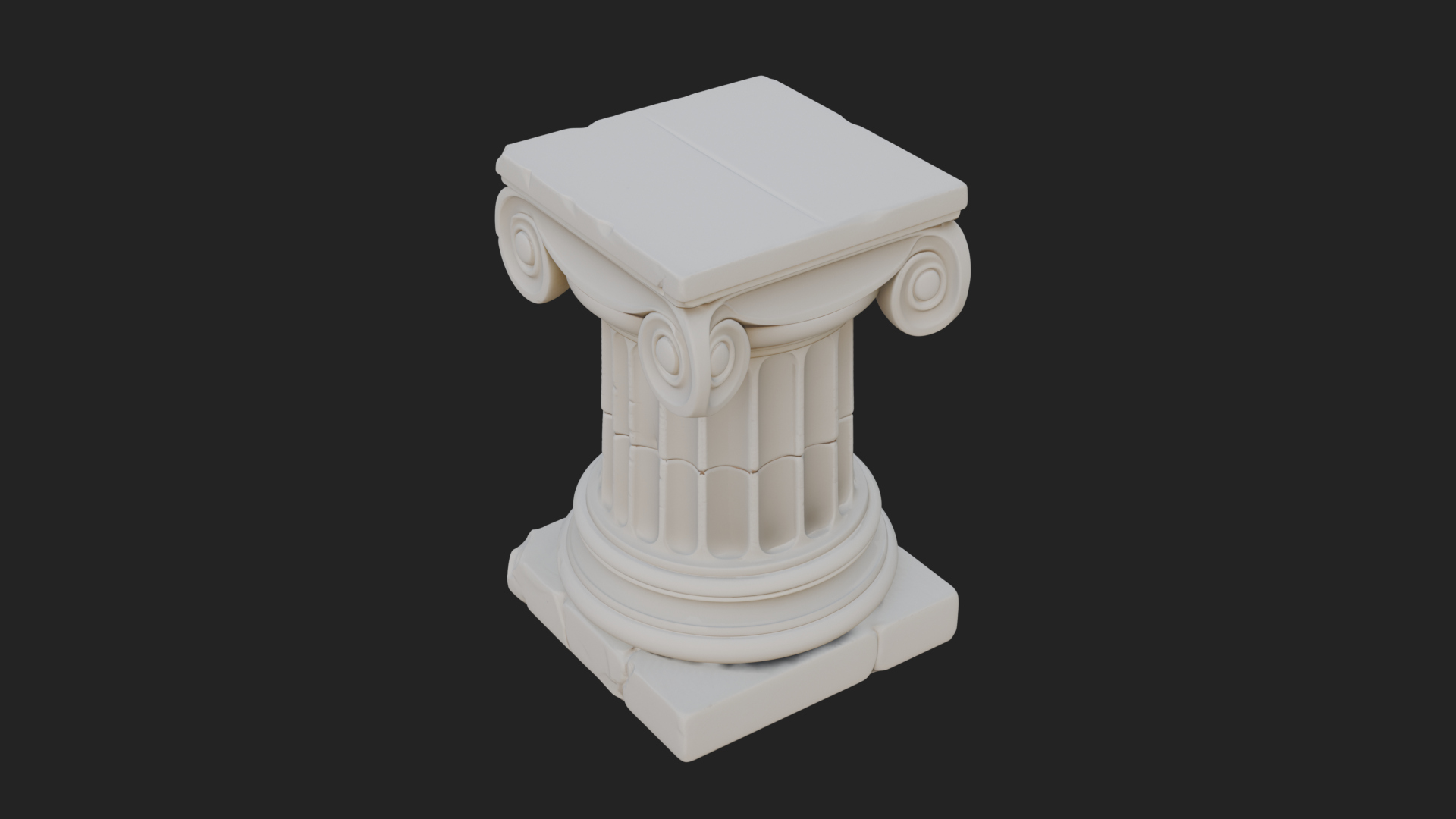 Carved Column Capital Design 29 3D Print Model 3D Model