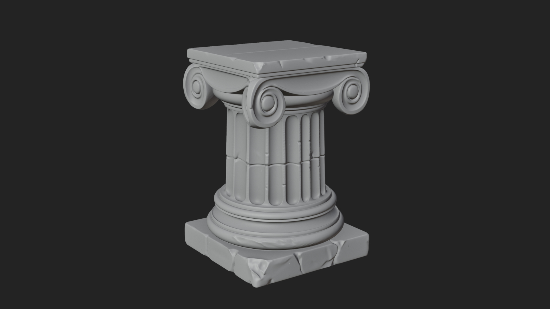 Carved Column Capital Design 29 3D Print Model 3D Model