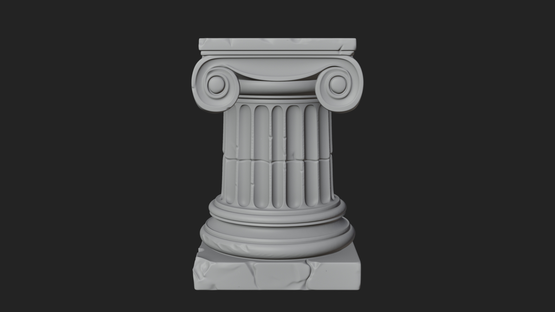 Carved Column Capital Design 29 3D Print Model 3D Model