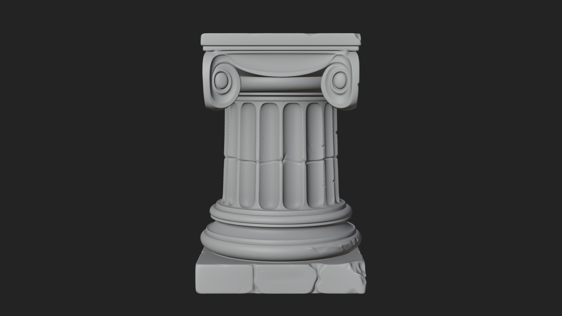 Carved Column Capital Design 29 3D Print Model 3D Model