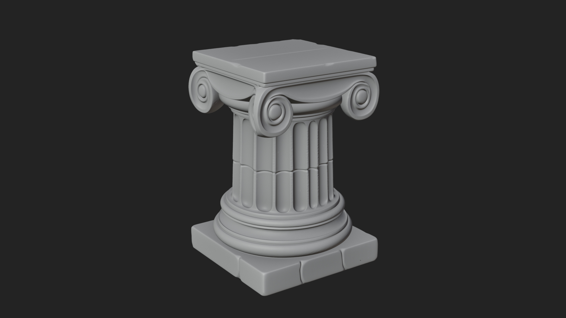 Carved Column Capital Design 29 3D Print Model 3D Model