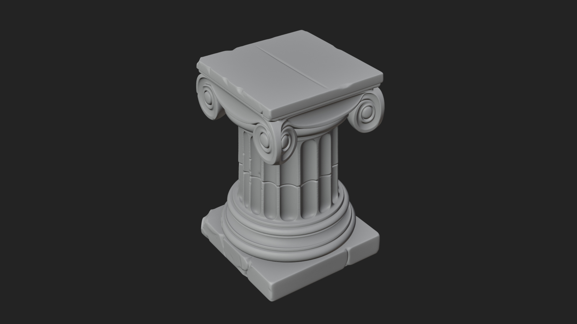 Carved Column Capital Design 29 3D Print Model 3D Model