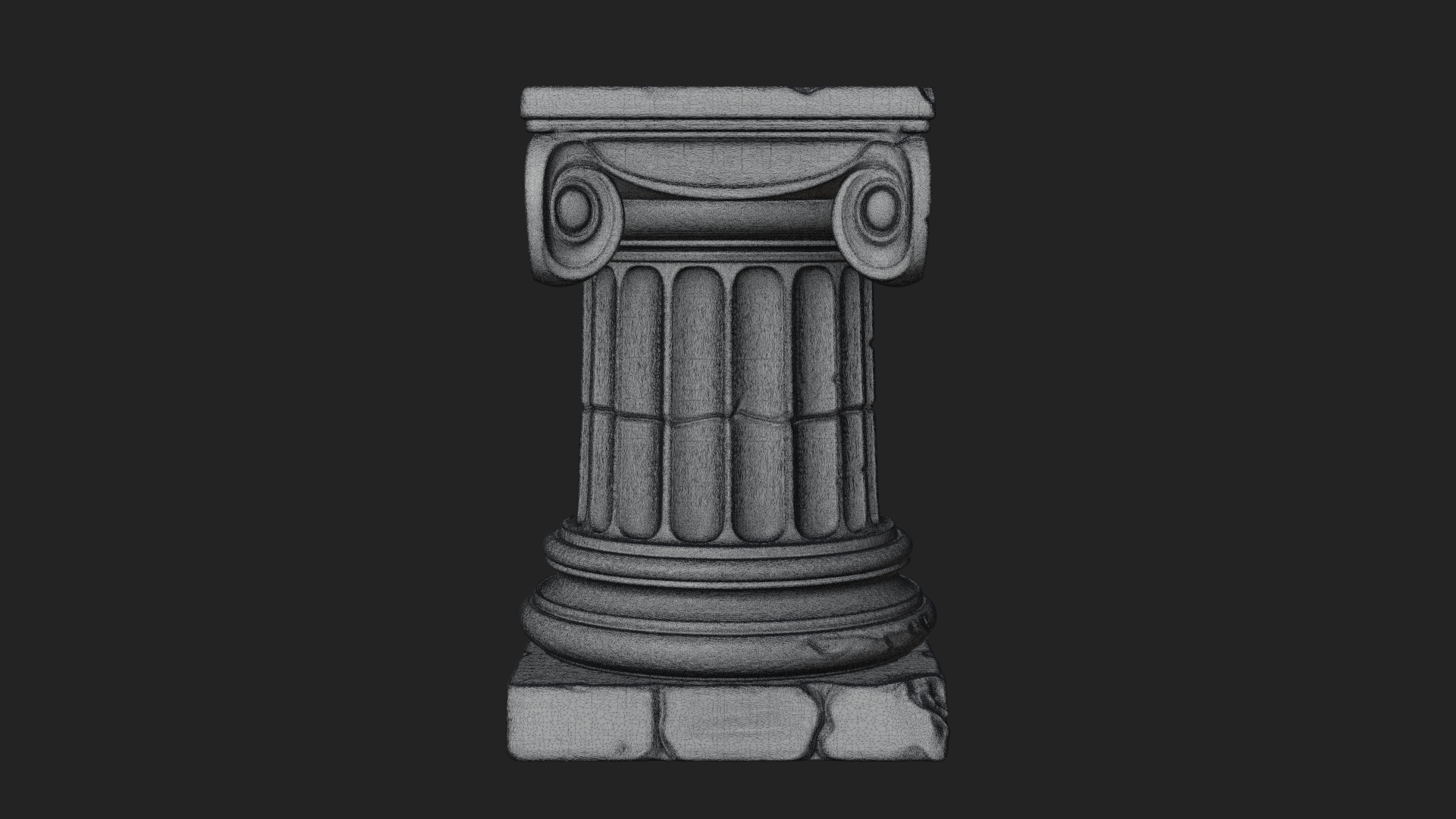 Carved Column Capital Design 29 3D Print Model 3D Model