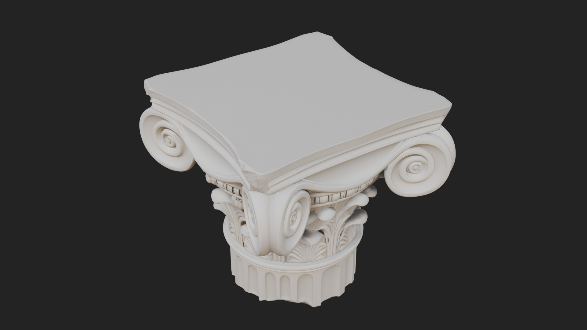 Carved Column Capital Design 30 3D Print Model 3D Model