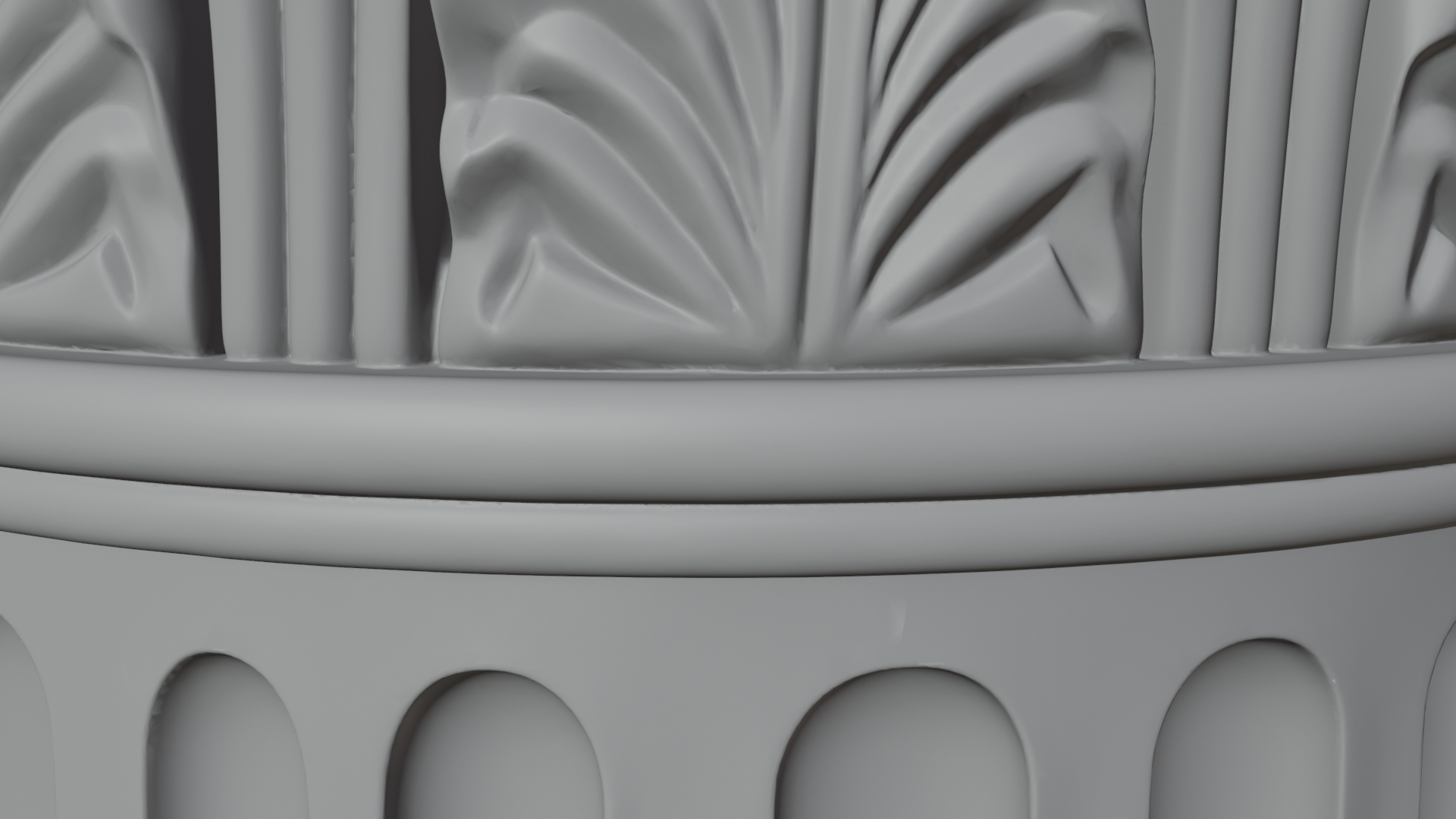 Carved Column Capital Design 30 3D Print Model 3D Model