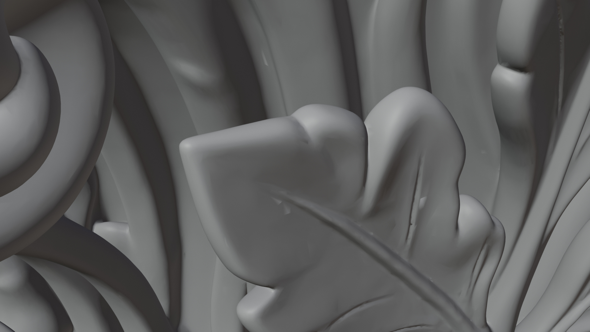 Carved Column Capital Design 31 3D Print Model 3D Model