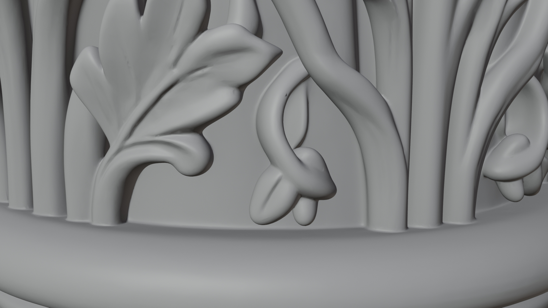 Carved Column Capital Design 31 3D Print Model 3D Model