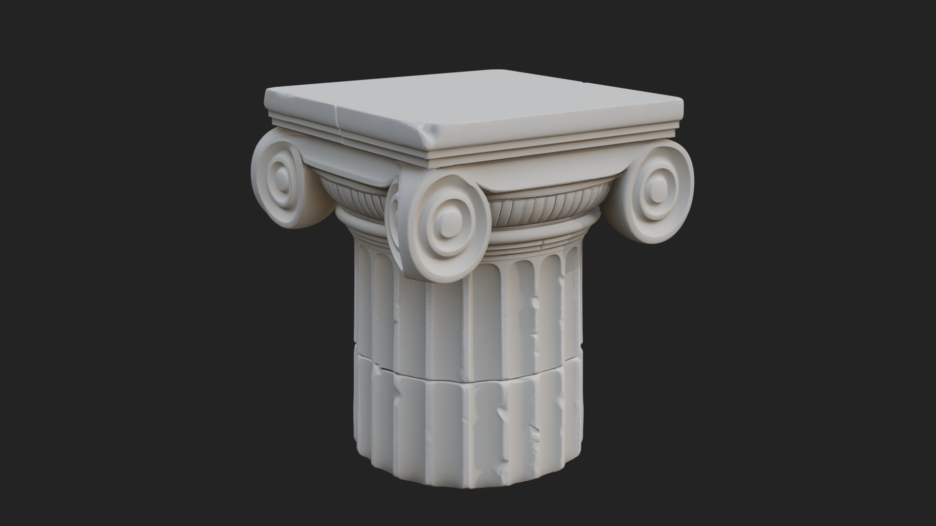 Carved Column Capital Design 32 3D Print Model 3D Model