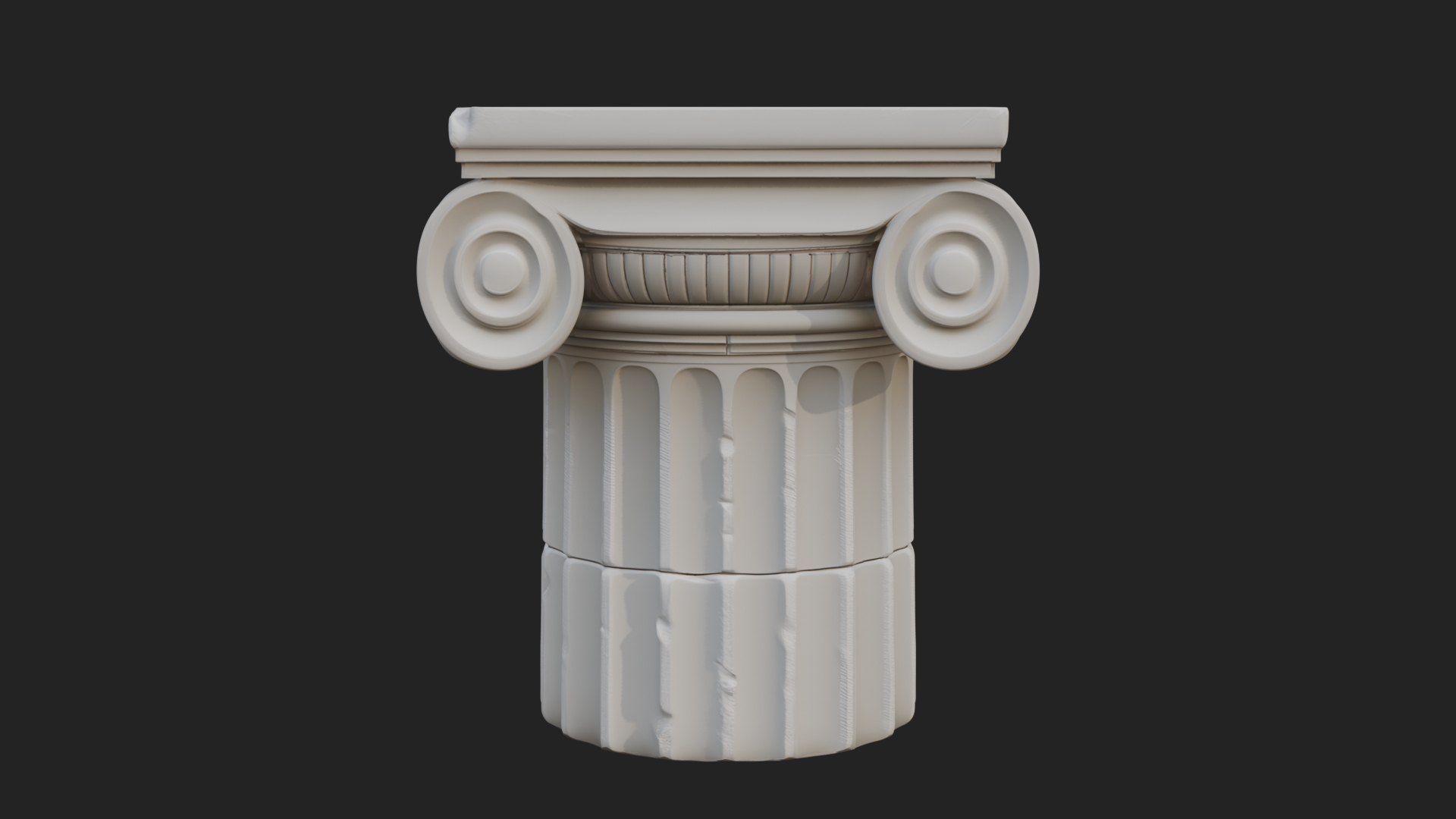Carved Column Capital Design 32 3D Print Model 3D Model