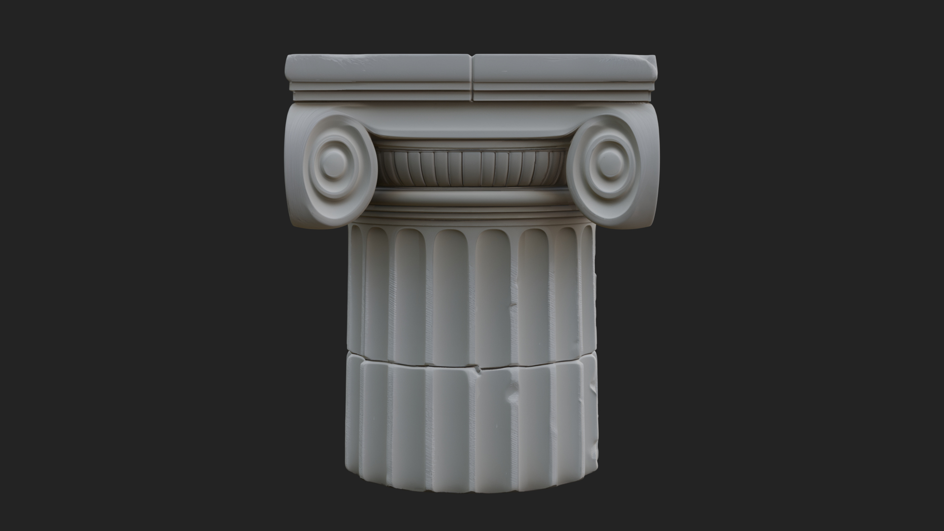 Carved Column Capital Design 32 3D Print Model 3D Model
