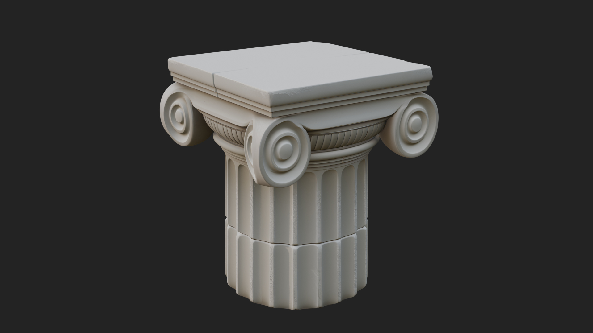 Carved Column Capital Design 32 3D Print Model 3D Model