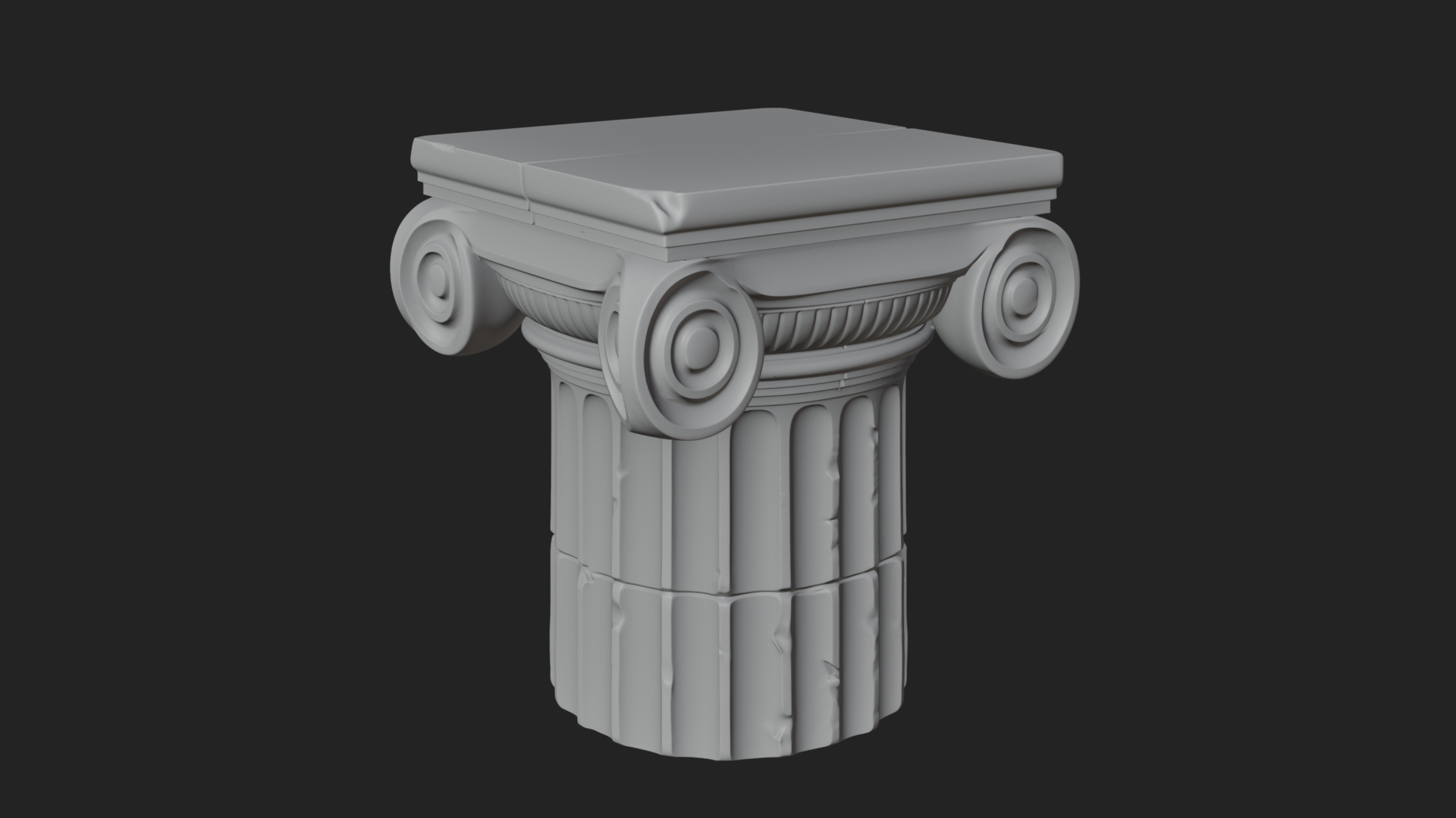 Carved Column Capital Design 32 3D Print Model 3D Model