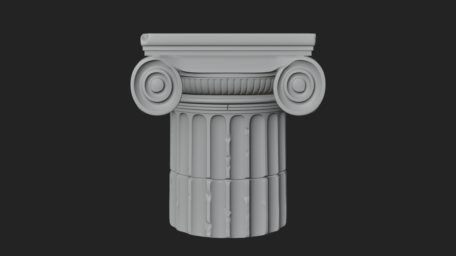 Carved Column Capital Design 32 3D Print Model 3D Model