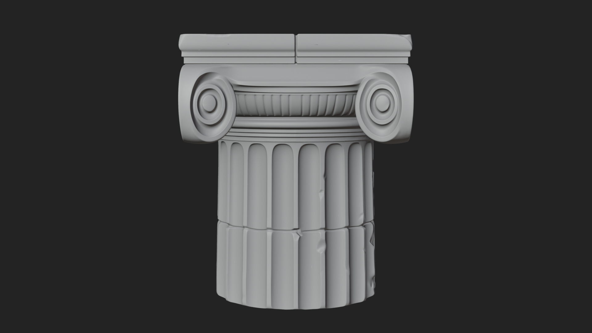 Carved Column Capital Design 32 3D Print Model 3D Model