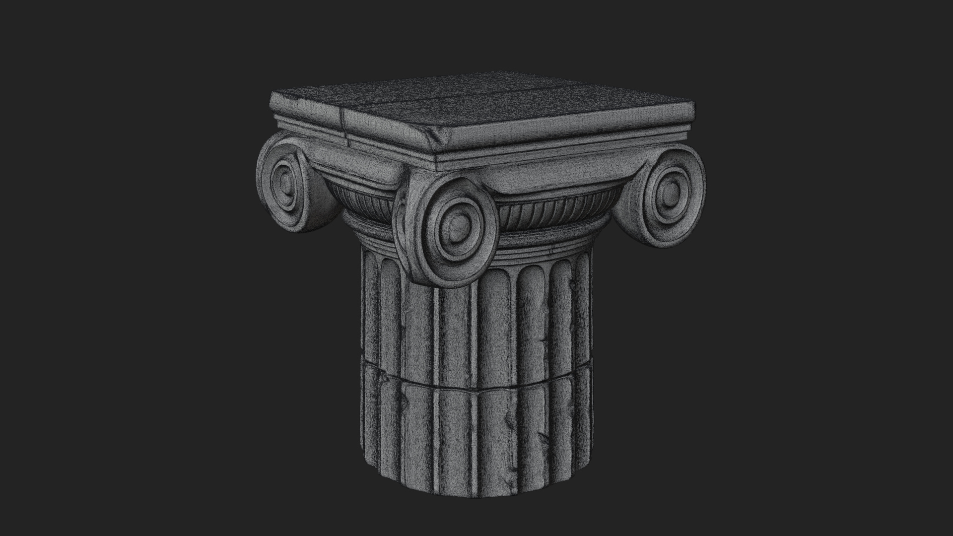 Carved Column Capital Design 32 3D Print Model 3D Model