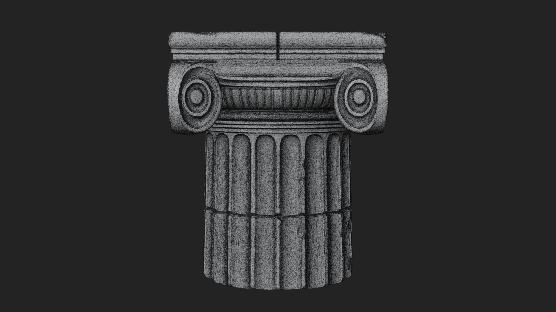 Carved Column Capital Design 32 3D Print Model 3D Model