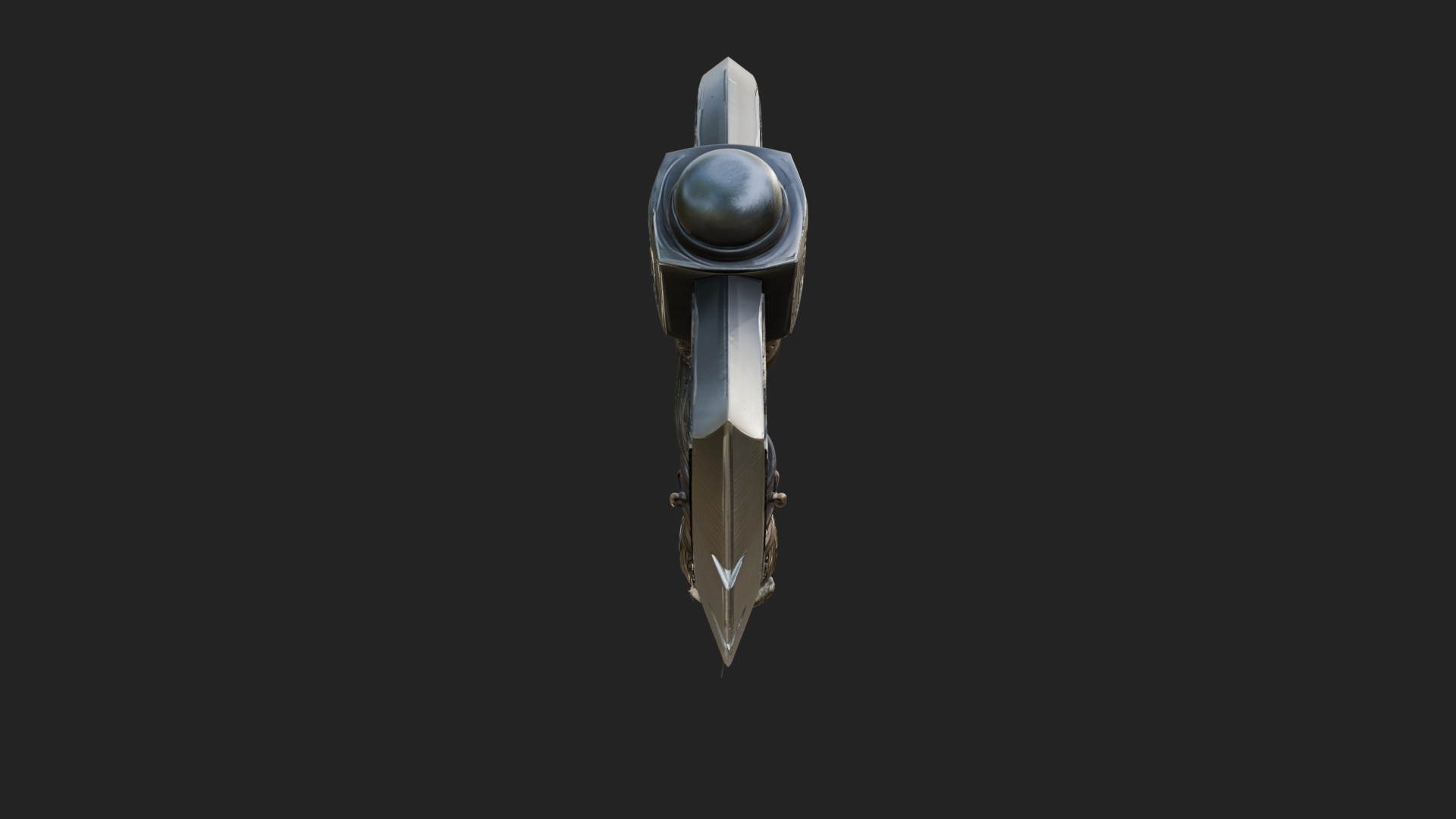 Carved Crescent Battle Axe Model Design 7 3D Print Model 3D Model
