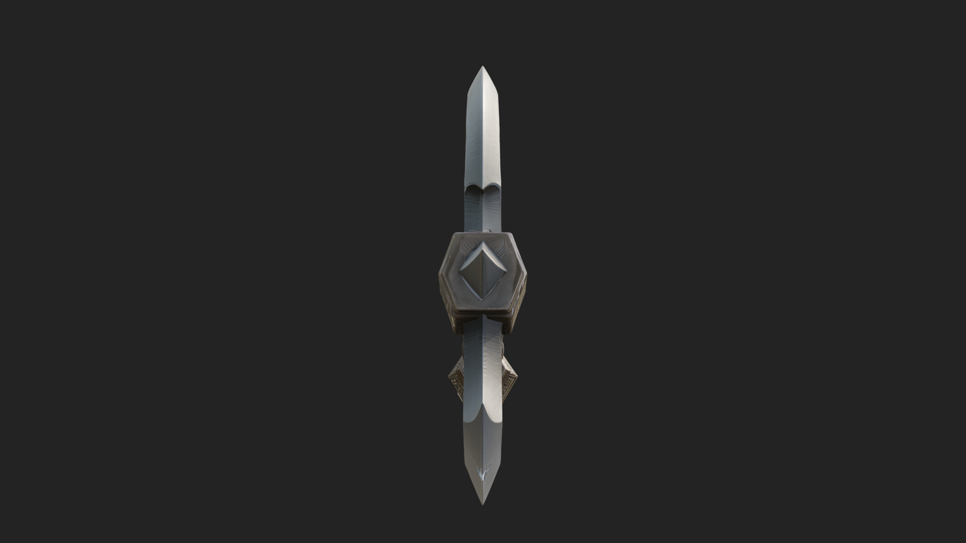 Carved Crescent Battle Axe Model Design 8 3D Print Model 3D Model
