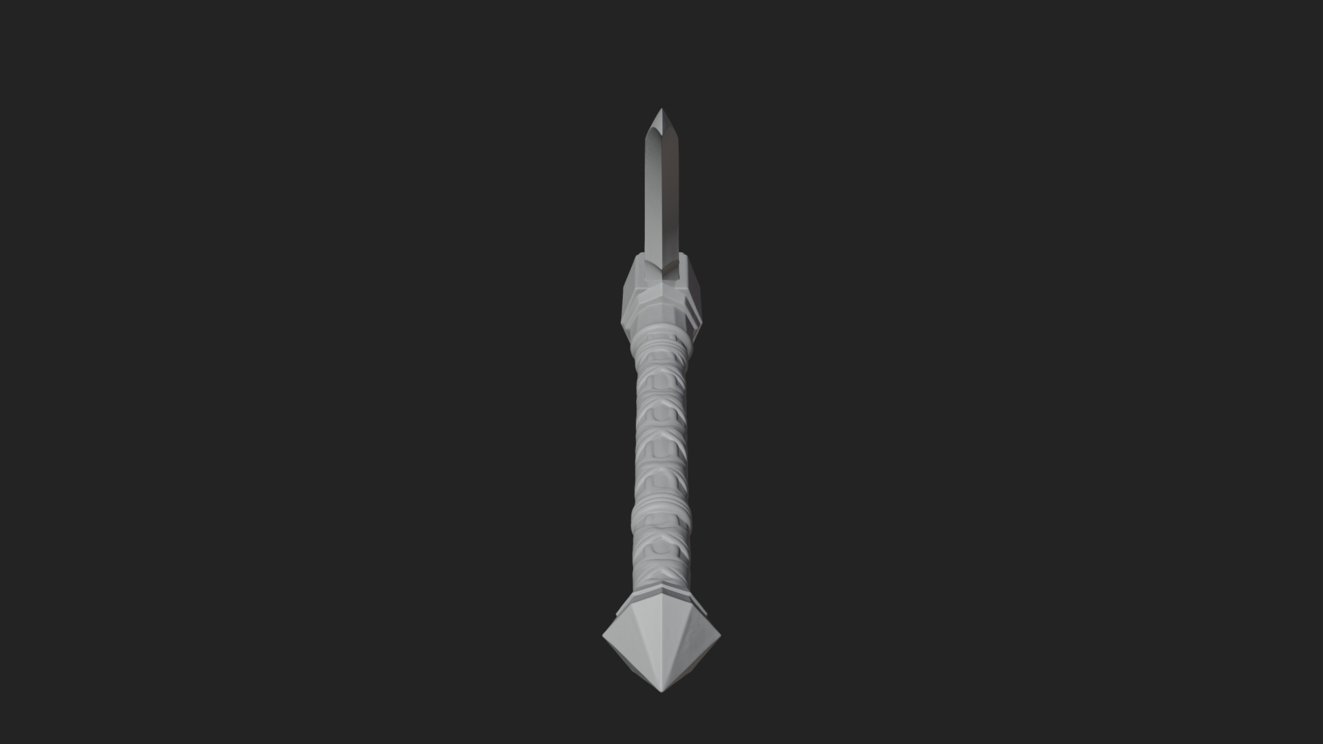 Carved Crescent Battle Axe Model Design 8 3D Print Model 3D Model