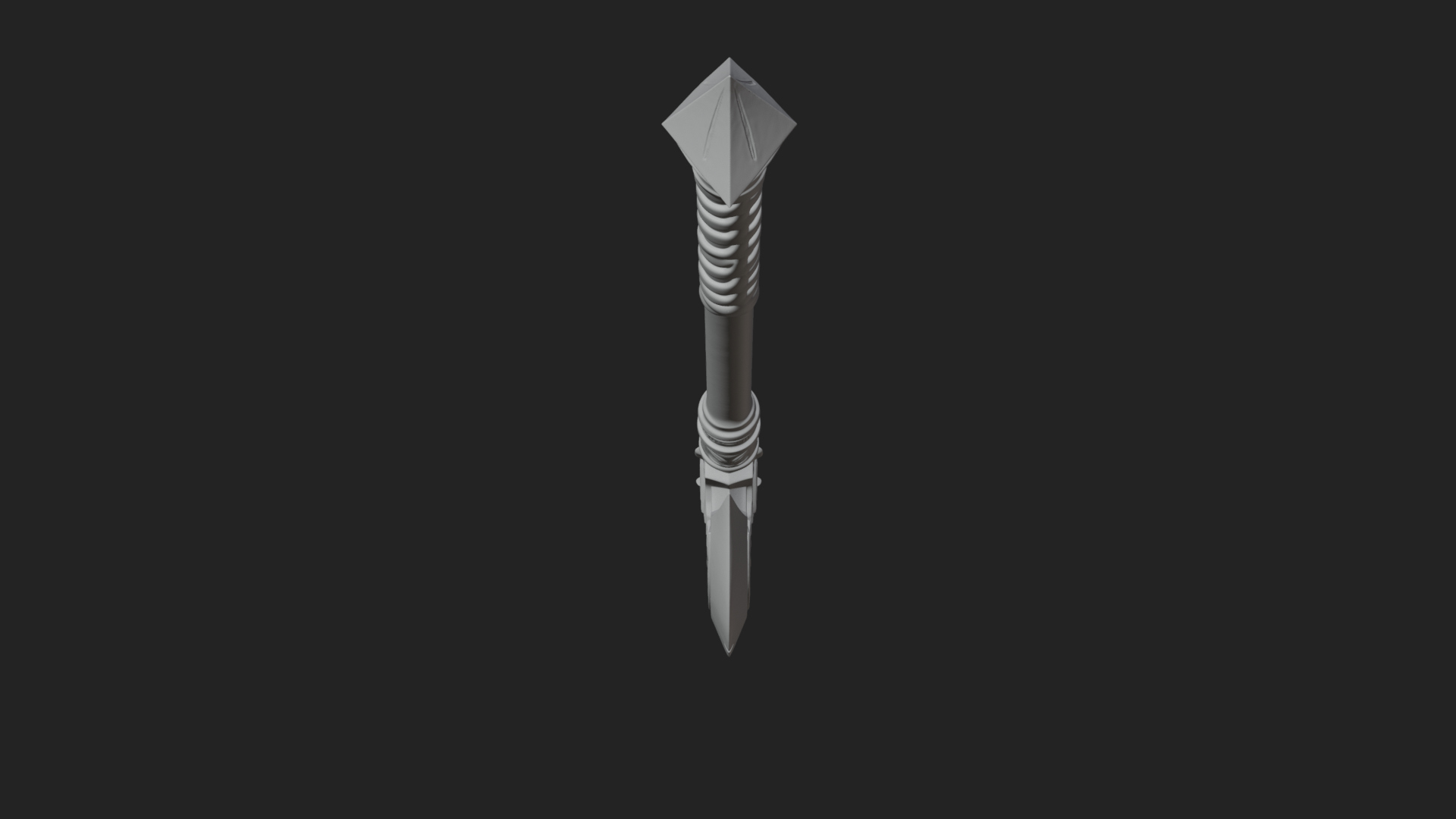 Carved Crescent Battle Axe Model Design 9 3D Print Model 3D Model