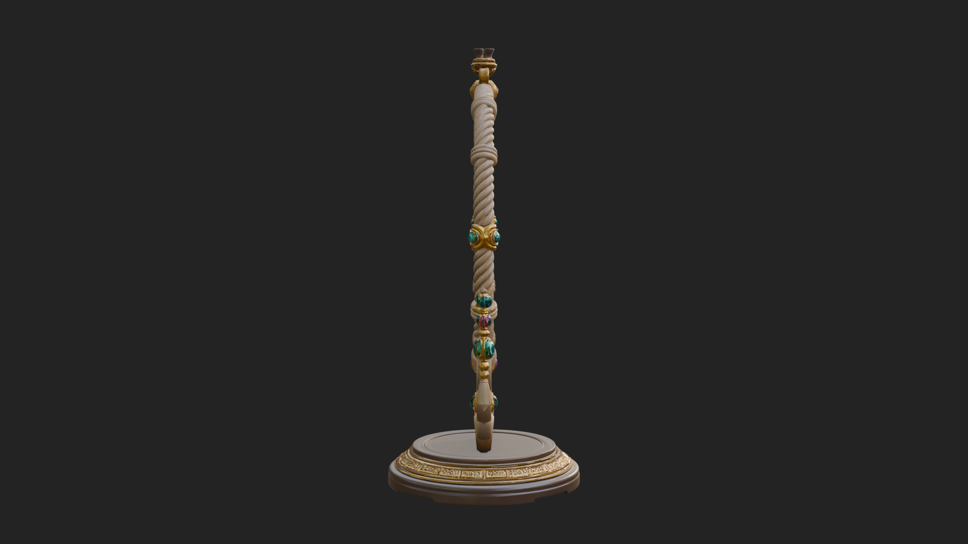 Carved Dream Catcher Ornament Design 1 3D Print Model 3D Model