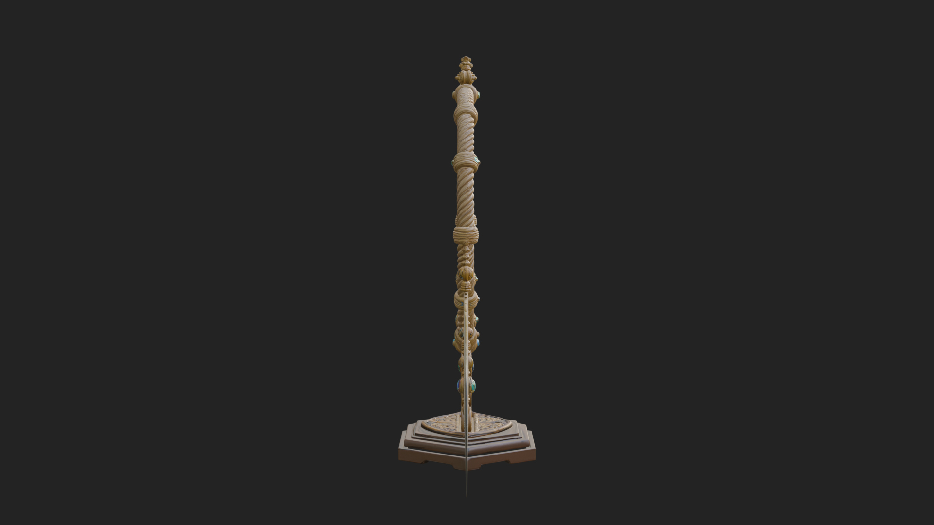 Carved Dream Catcher Ornament Design 4 3D Print Model 3D Model