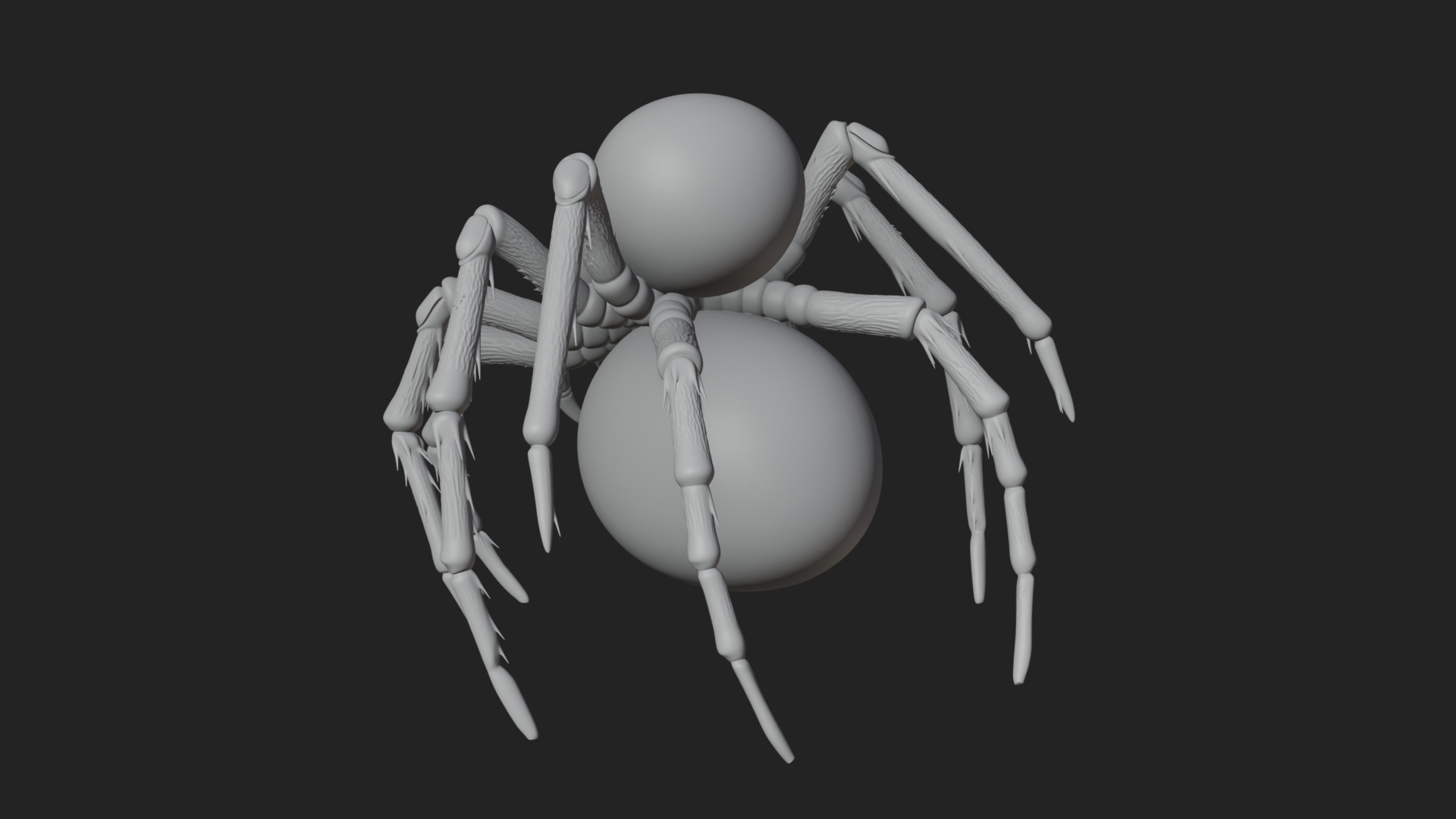 Carved Giant Spider Statue Design 1 3D Print Model 3D Model