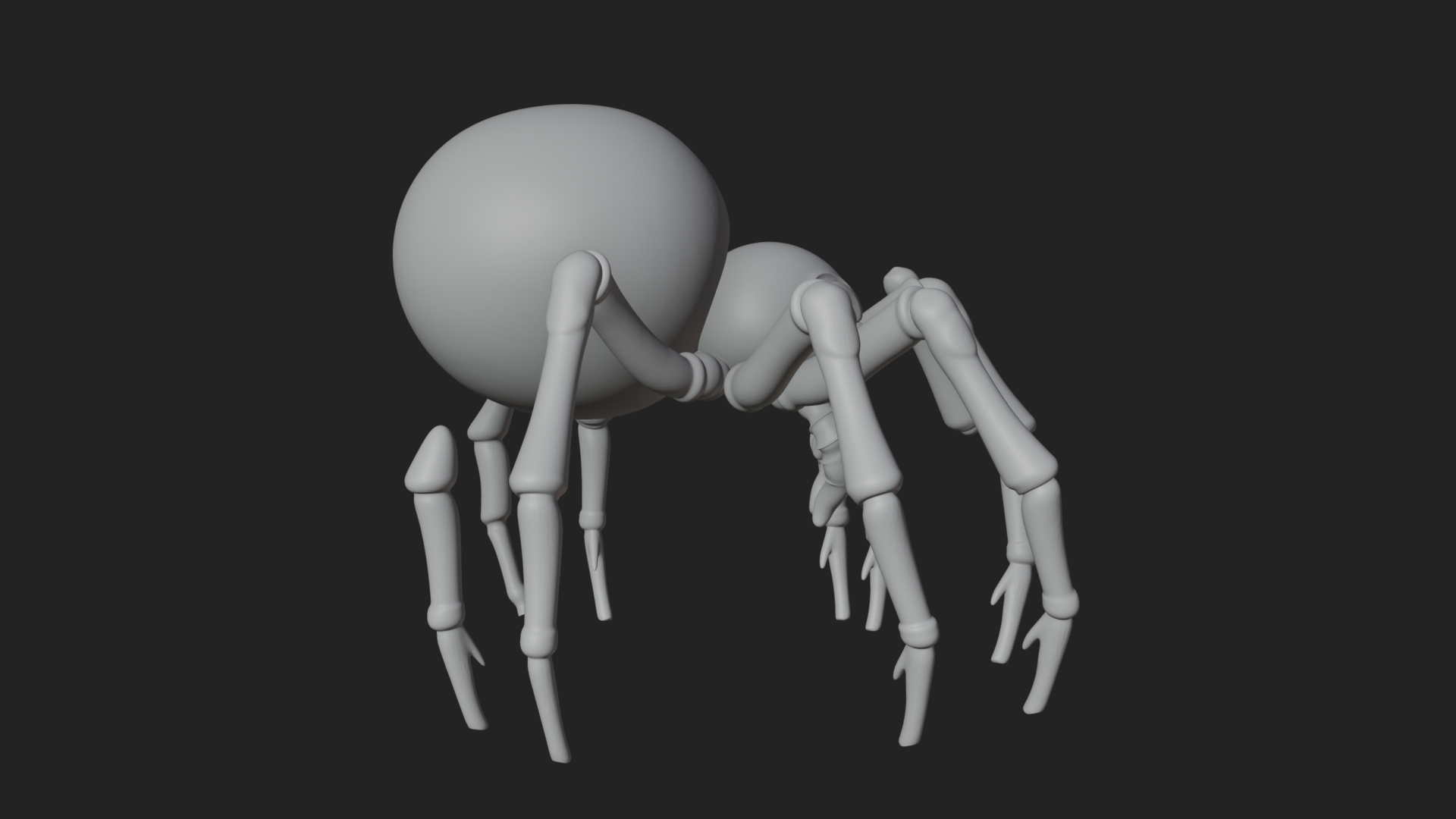 Carved Giant Spider Statue Design 2 3D Print Model 3D Model